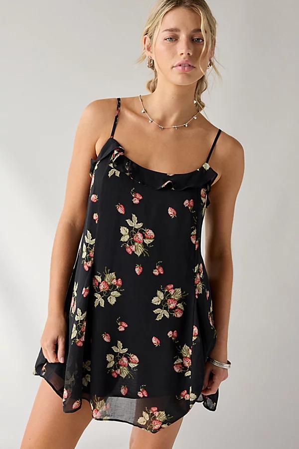 Kimchi Blue Swing Time Ruffle Babydoll Mini Dress Womens at Urban Outfitters Product Image