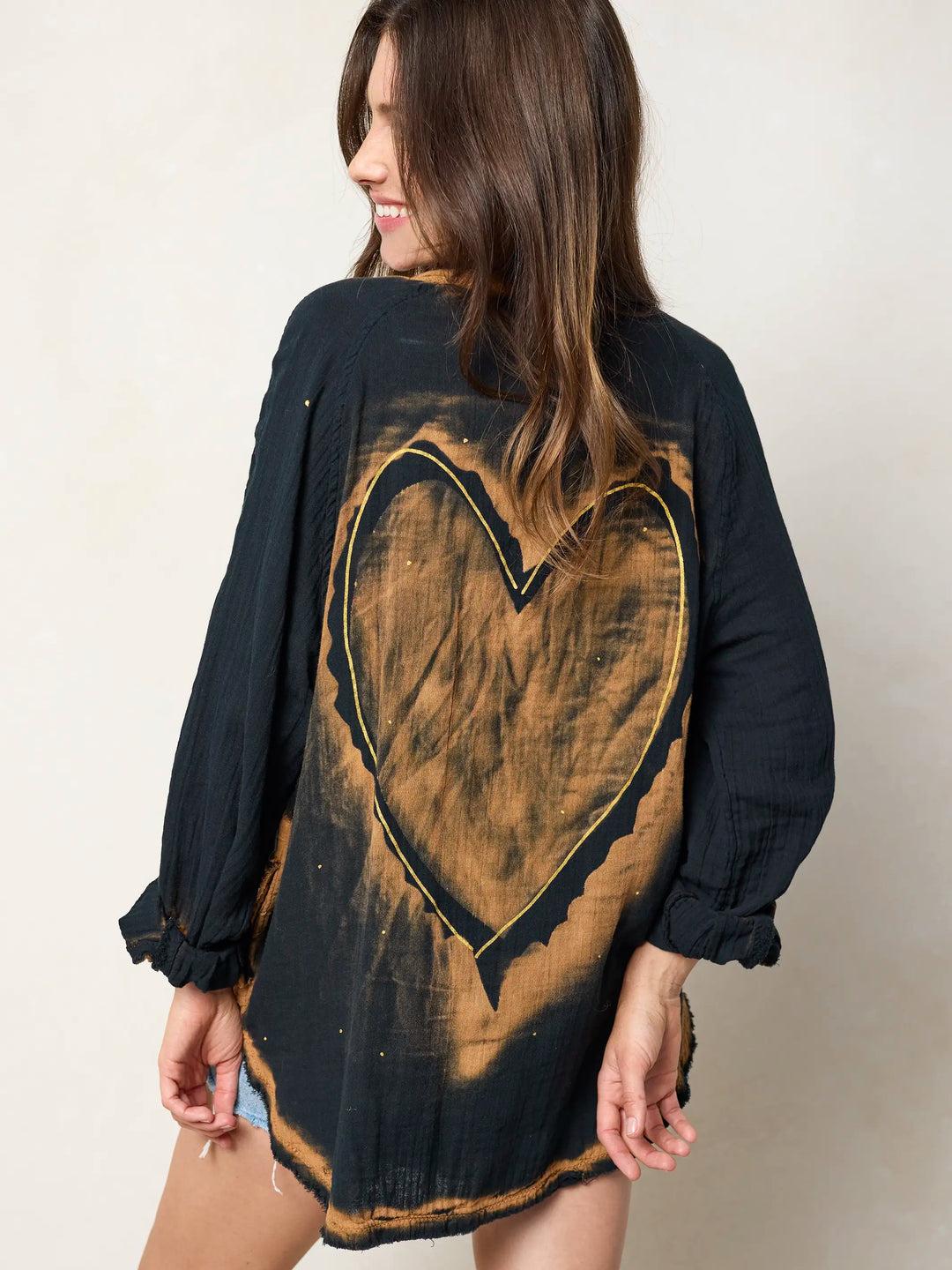 Laid Back Cotton Button Down Top Product Image