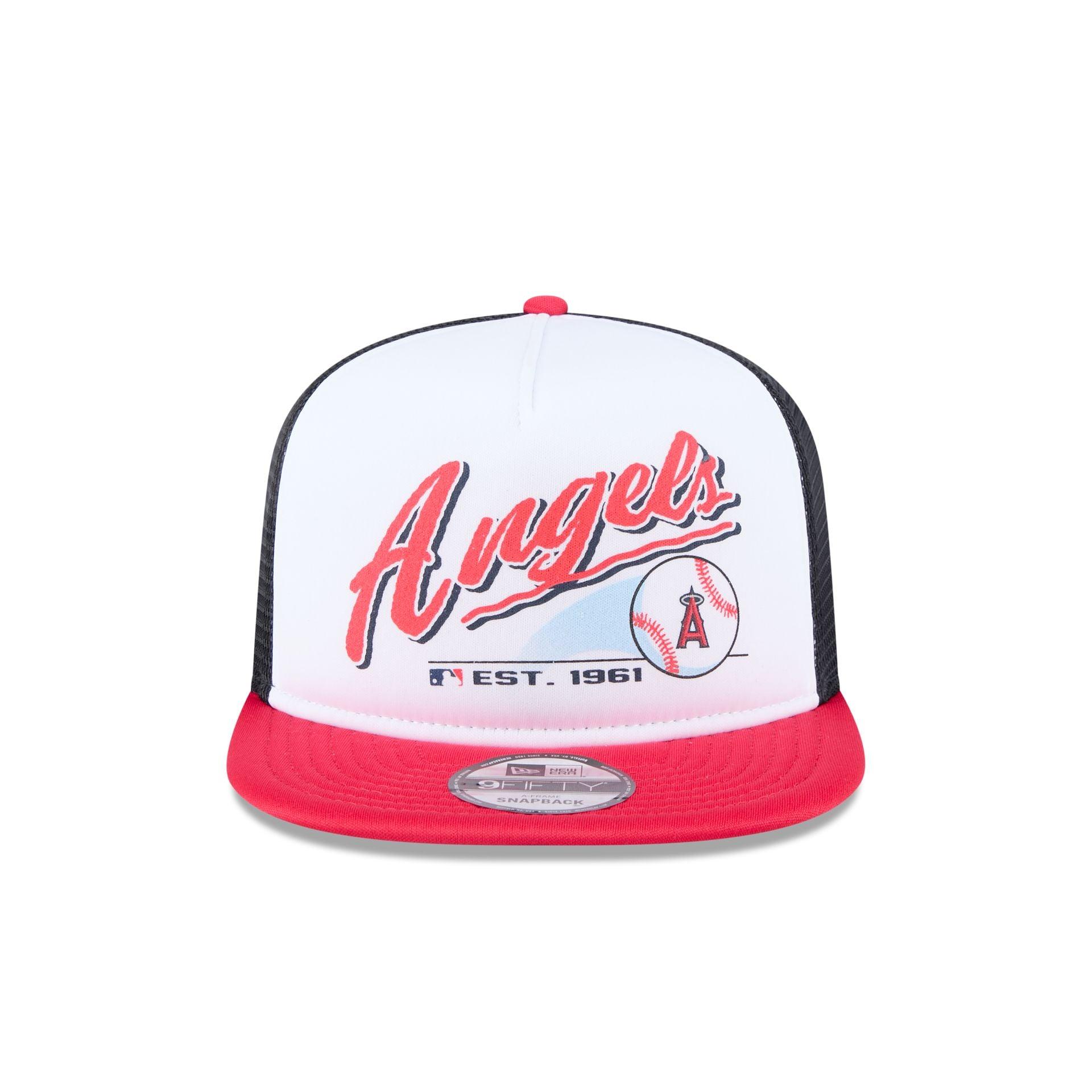 Los Angeles Angels Retro Script 9FIFTY A-Frame Trucker Hat Male Product Image