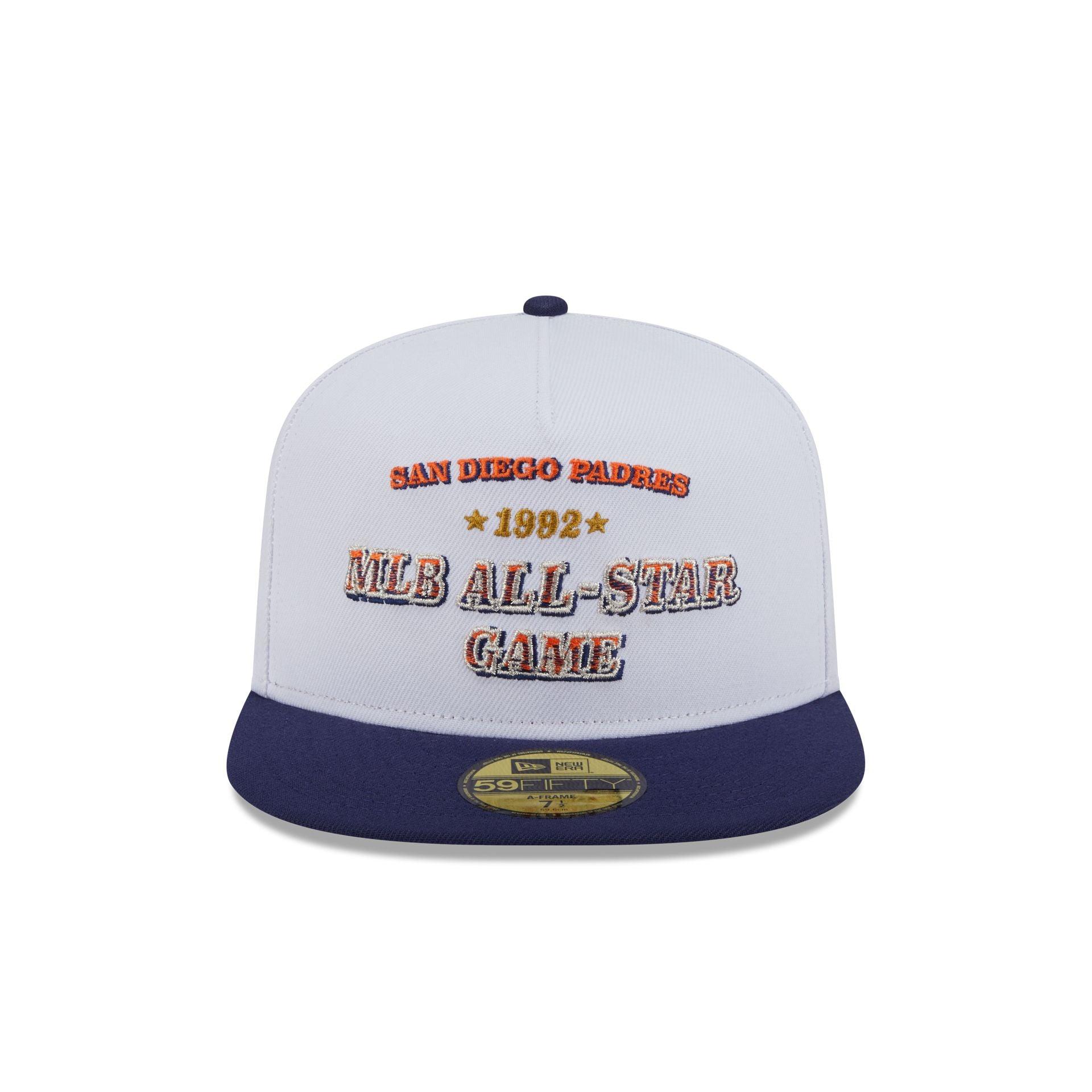 Just Caps League Sidepatch Gray San Diego Padres 59FIFTY A-Frame Fitted Hat Male Product Image