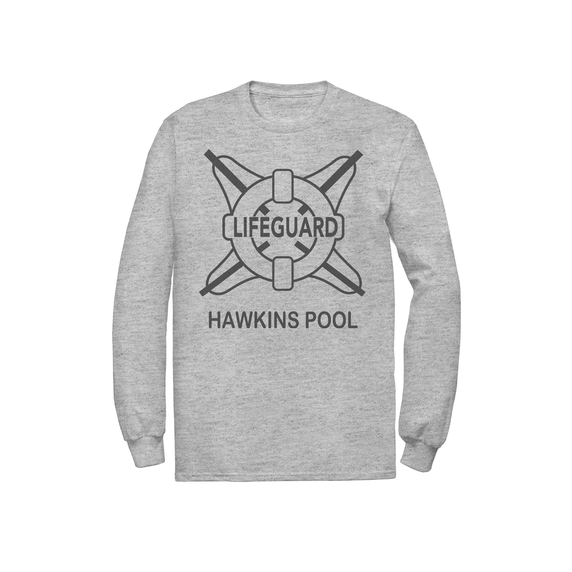 Men's Netflix Stranger Things Hawkins Pool Lifeguard Logo Tee,  Product Image