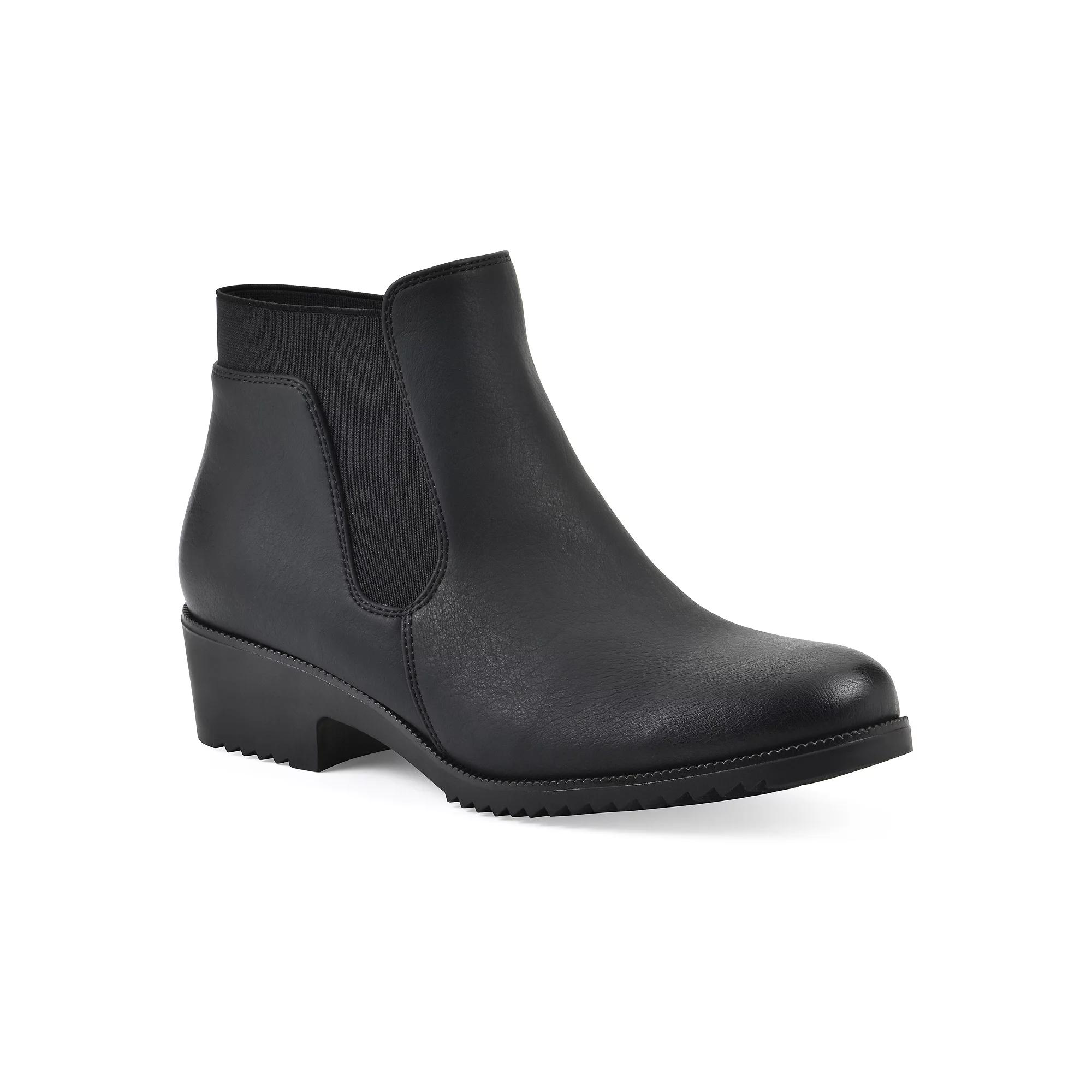 Cliffs by White Mountain Durable Women's Chelsea Boots, Size: 9.5, Black Nubuck Product Image