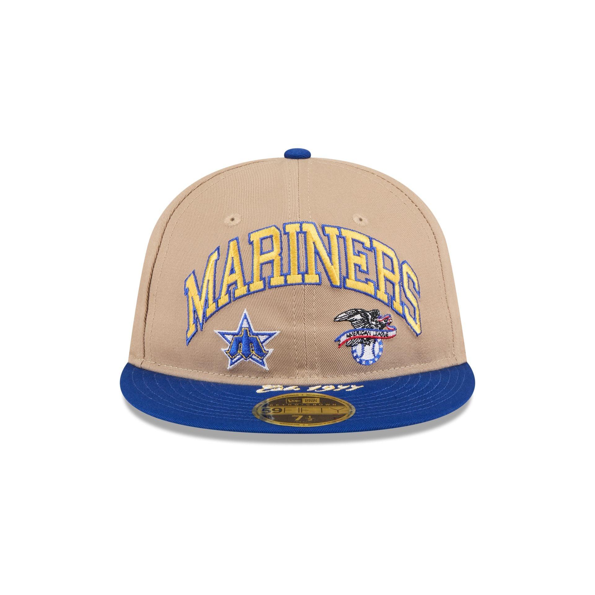 Seattle Mariners Camel Retro Crown 59FIFTY Fitted Hat Male Product Image