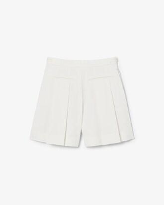 Runway Pleated Wool Bermuda Shorts Product Image