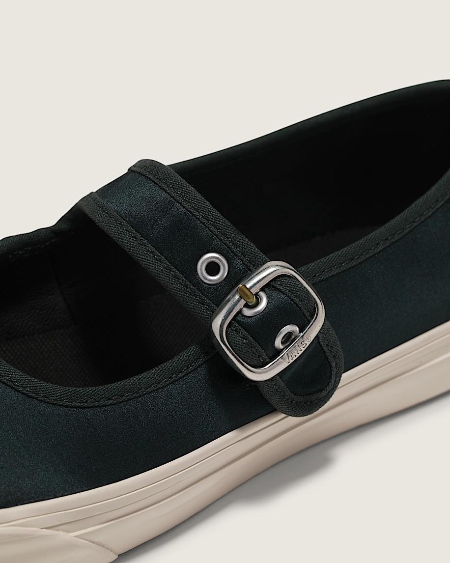 Premium Mary Jane Lo Pro Satin Shoe in Jet Set Black| Vans US Product Image