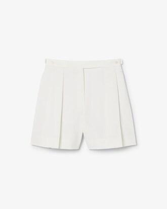 Runway Pleated Wool Bermuda Shorts Product Image