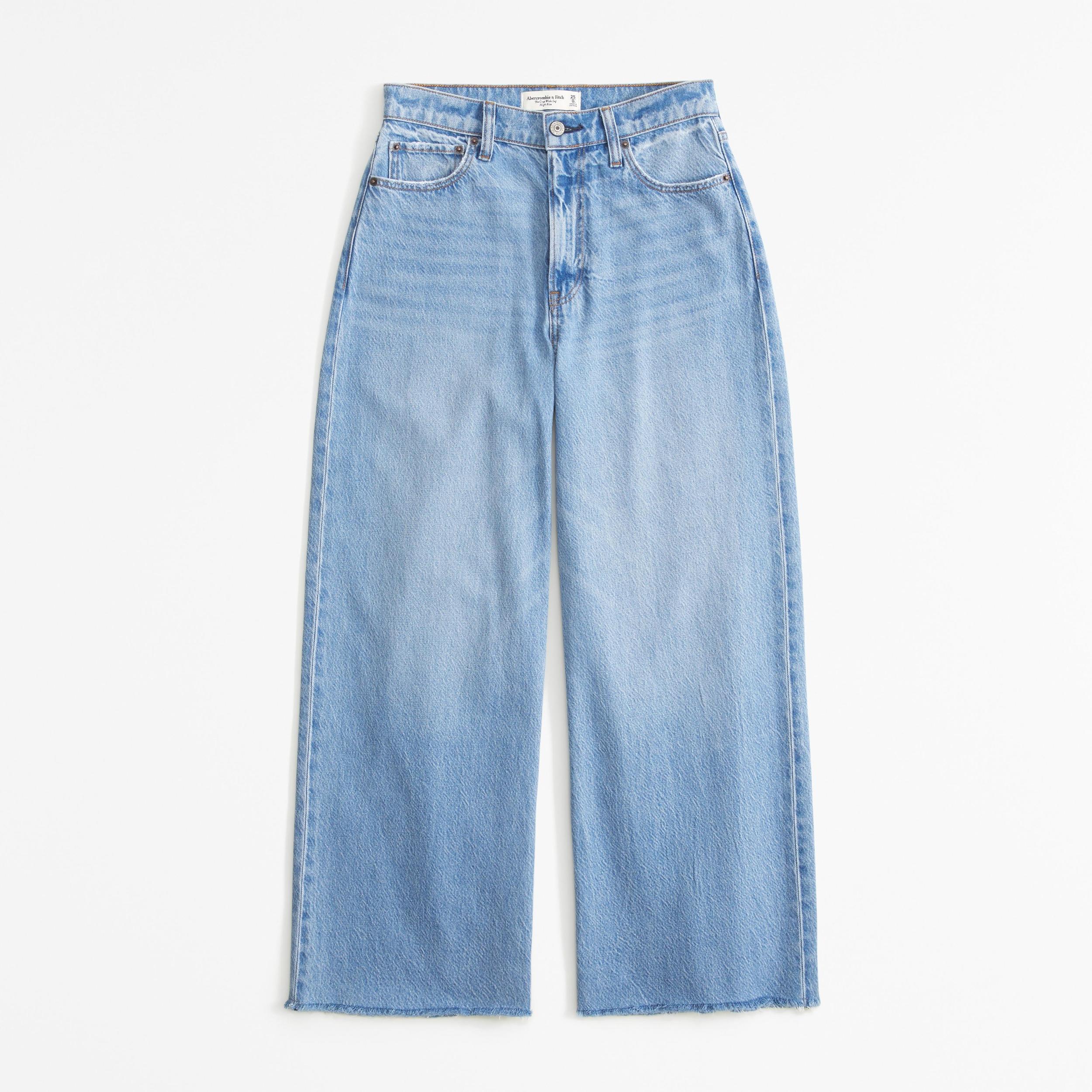 High Rise Cropped Wide Leg Jean Product Image