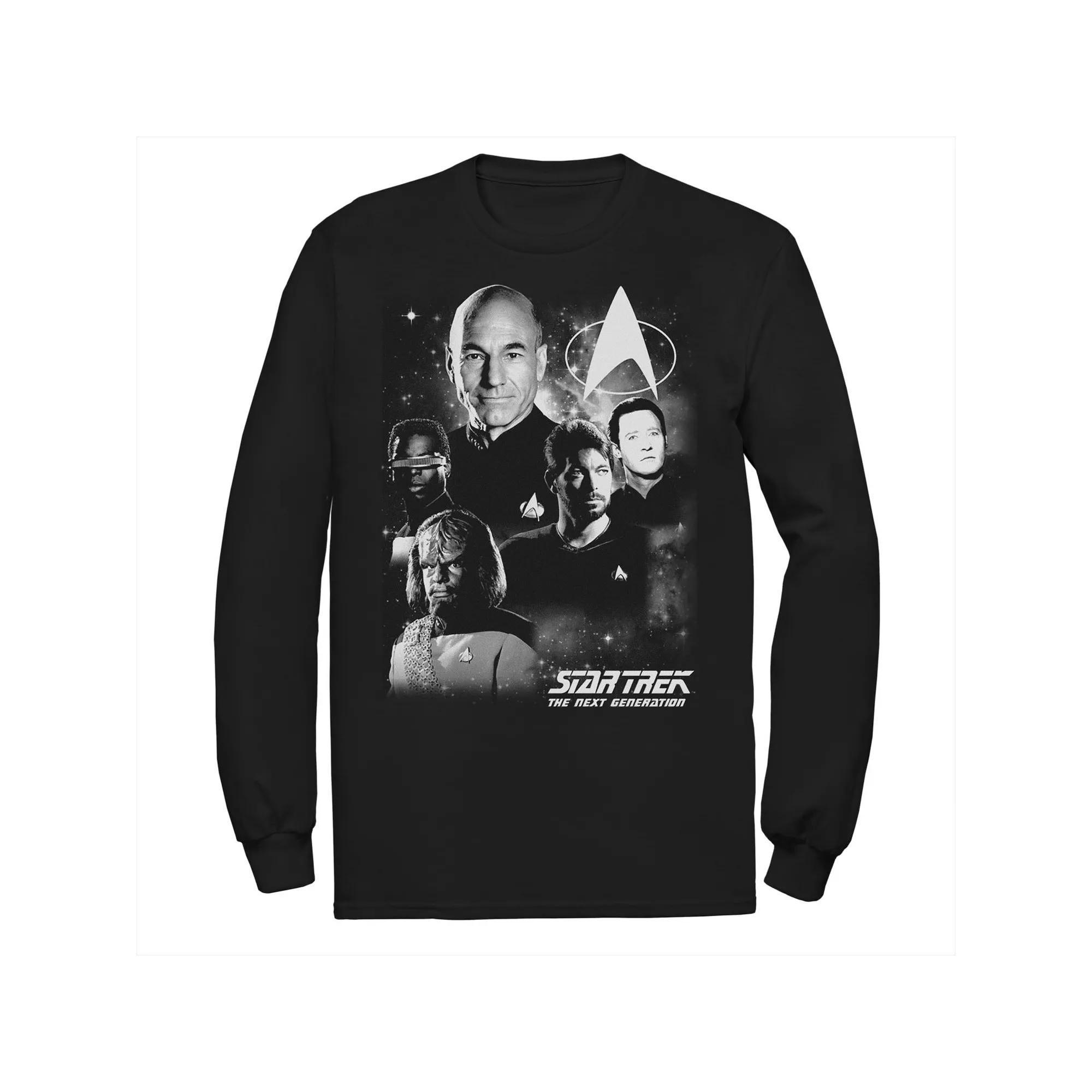 Men's Star Trek Next Generation Captain's Crew Tee,  Product Image