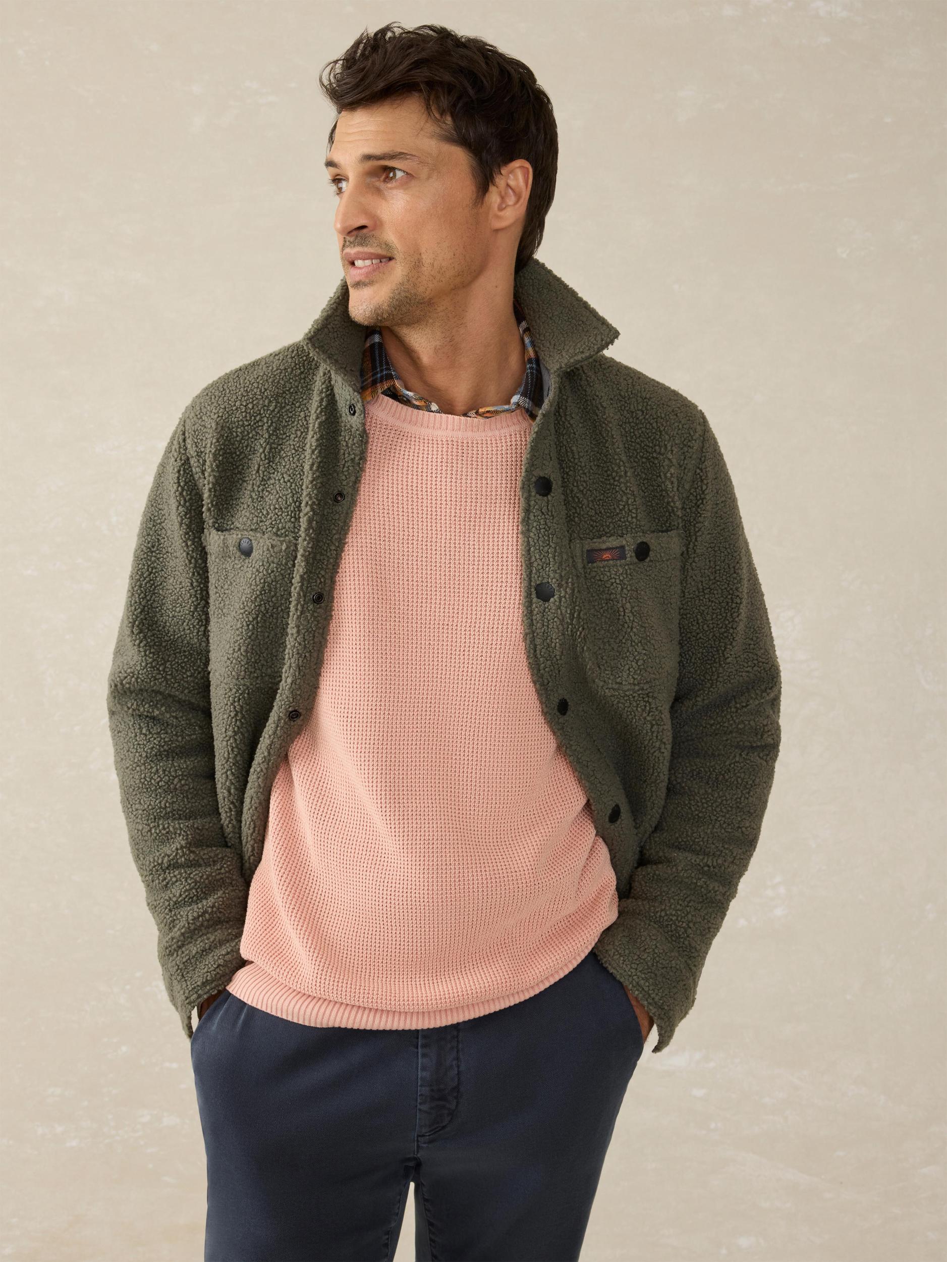 Sunwashed Crewneck Sweater - Coral Dawn Male Product Image