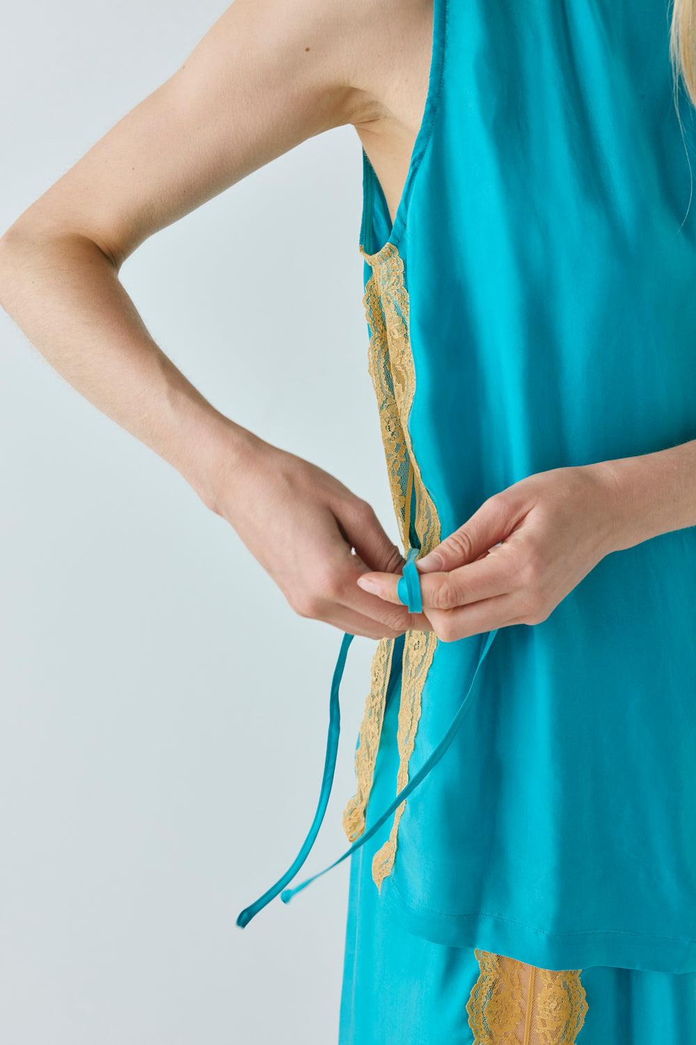 Kiara Top Teal Product Image