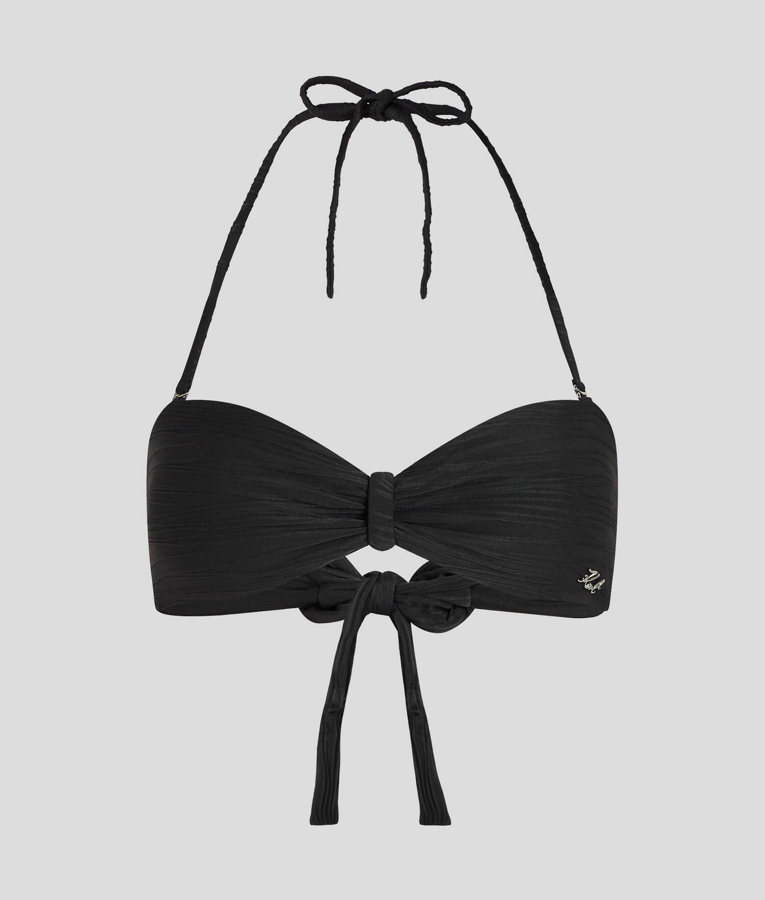 RIBBED BANDEAU BIKINI TOP Product Image