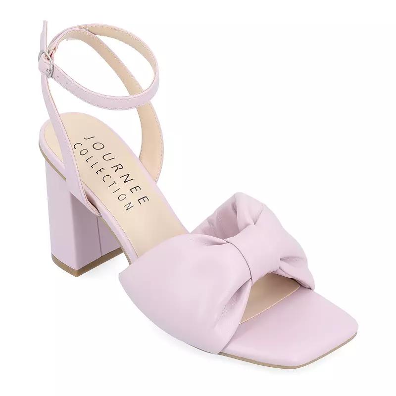 Journee Lottey Women's Block Heel Sandals,  Product Image