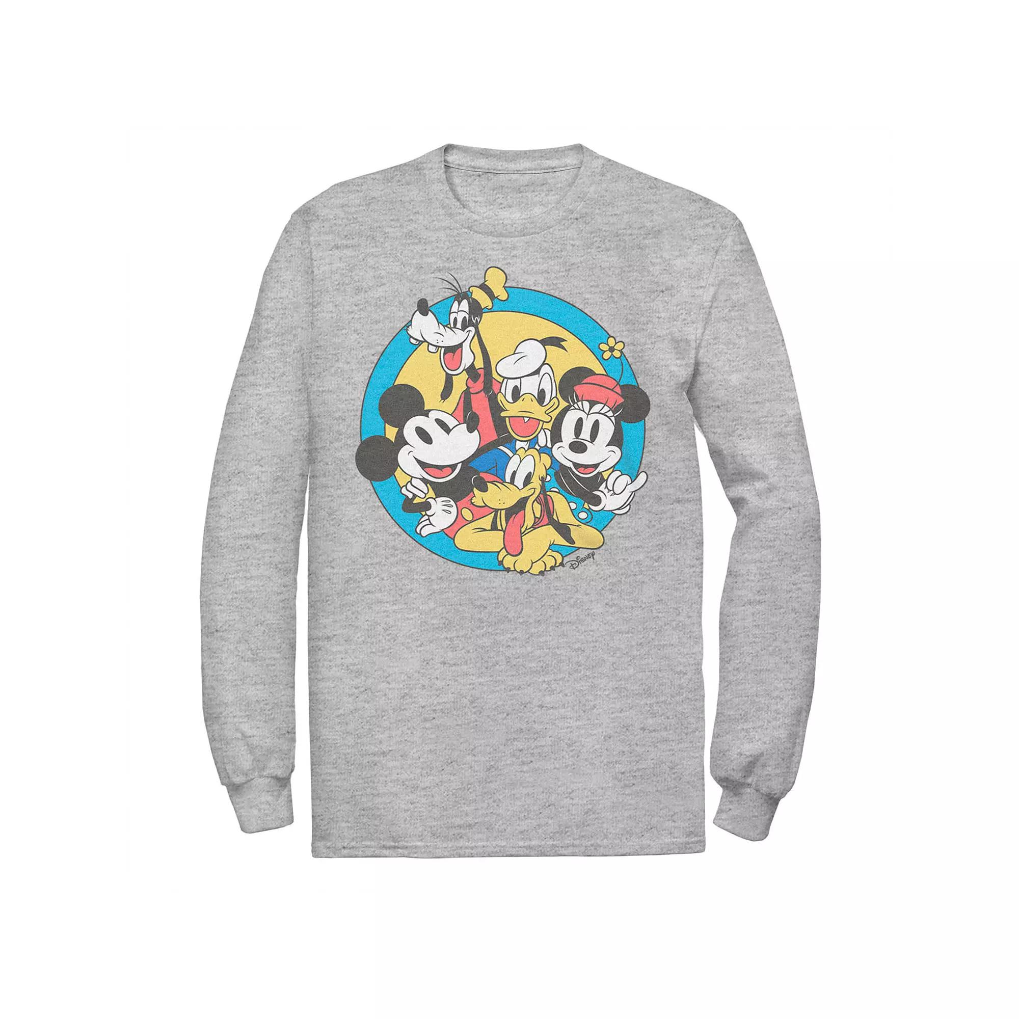 Men's Disney's Mickey And Friends Retro Group Shot Tee,  Product Image