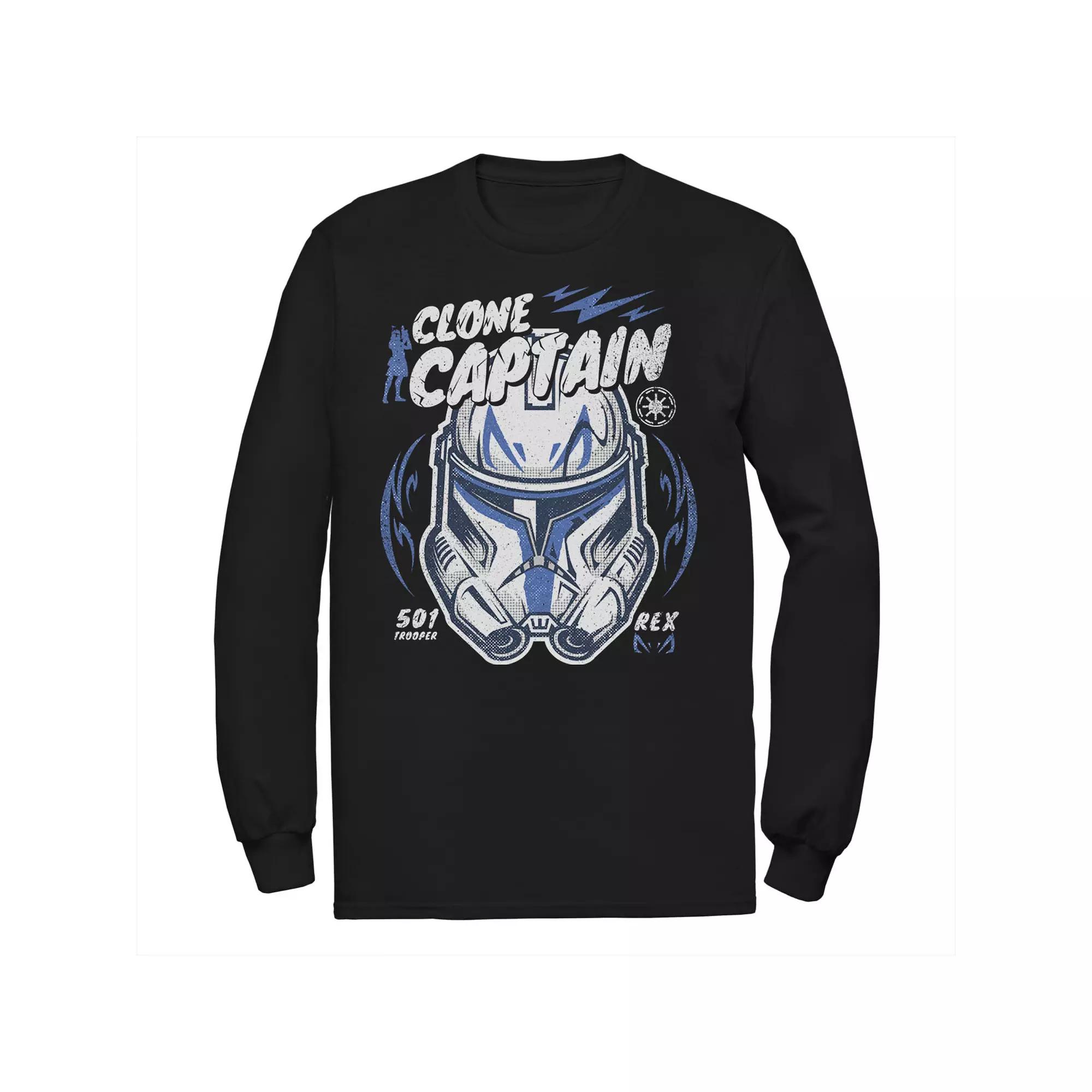 Men's Star Wars Clone Captain Head Shot Portrait Tee,  Product Image