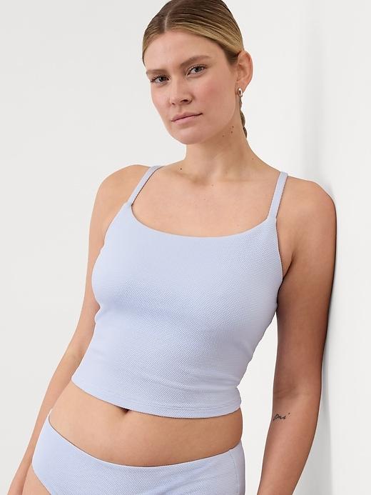 Scoop Crop Pique Tankini D-DD Product Image