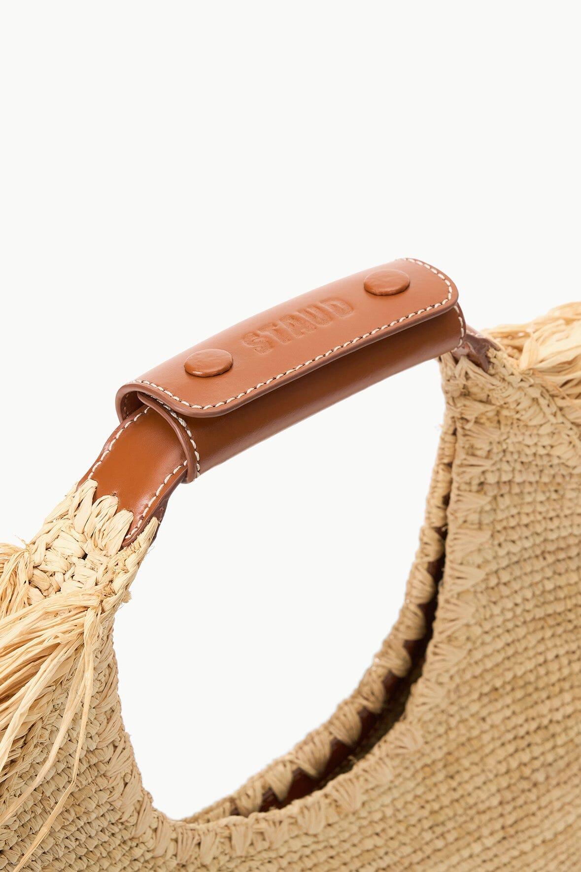 MOON RAFFIA TOTE BAG | NATURAL FRINGE Product Image