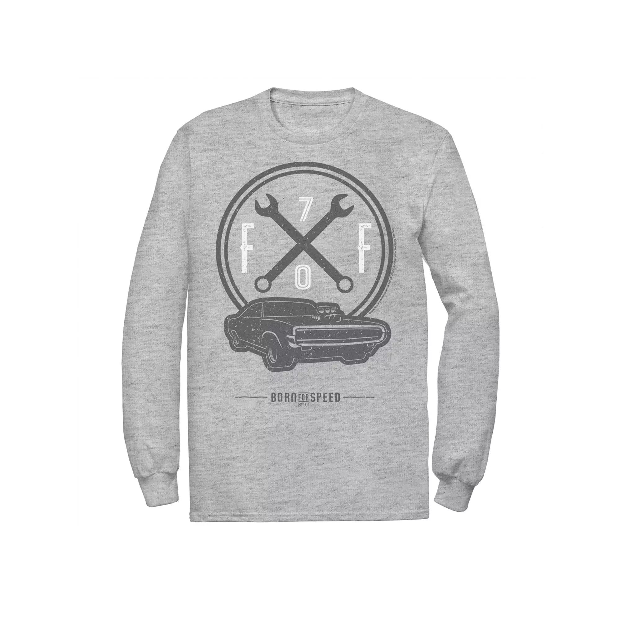 Men's Fast & Furious Born for Speed & Cars Long Sleeve Graphic Tee,  Product Image