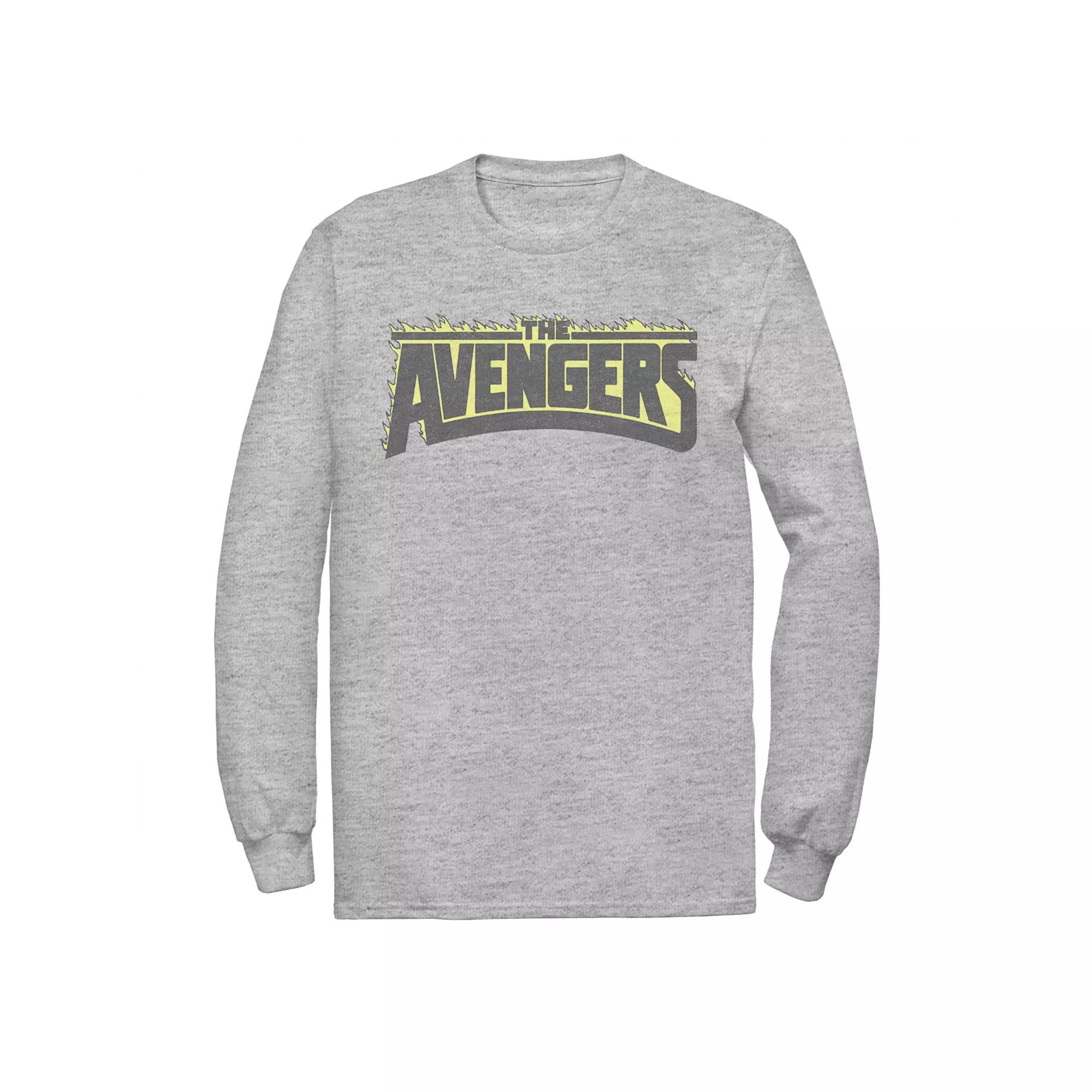 Men's Marvel The Avengers Flaming Logo Graphic Tee,  Product Image
