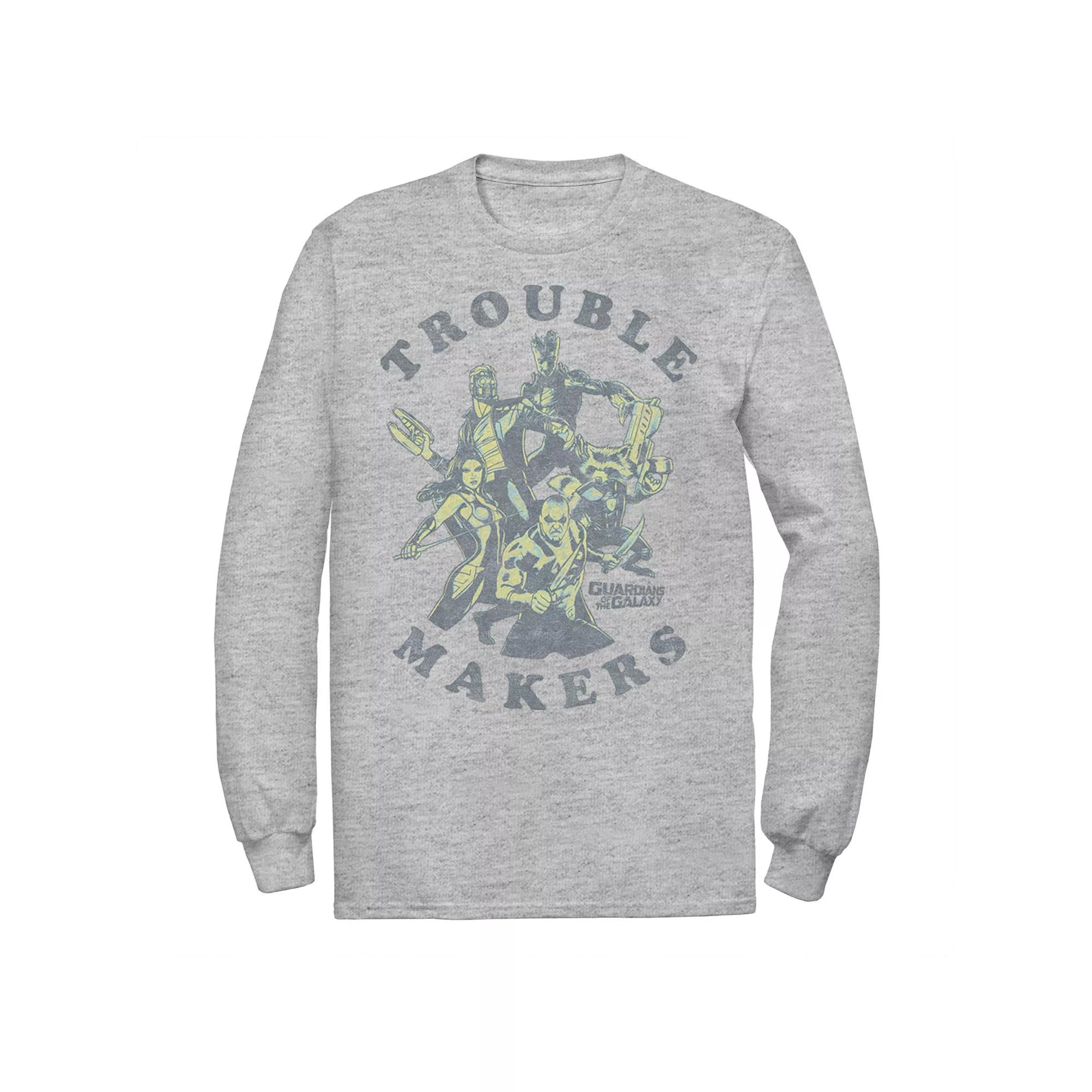 Men's Marvel Guardians Of The Galaxy Trouble Makers Tee, Size: XXL, Athletic Grey Product Image