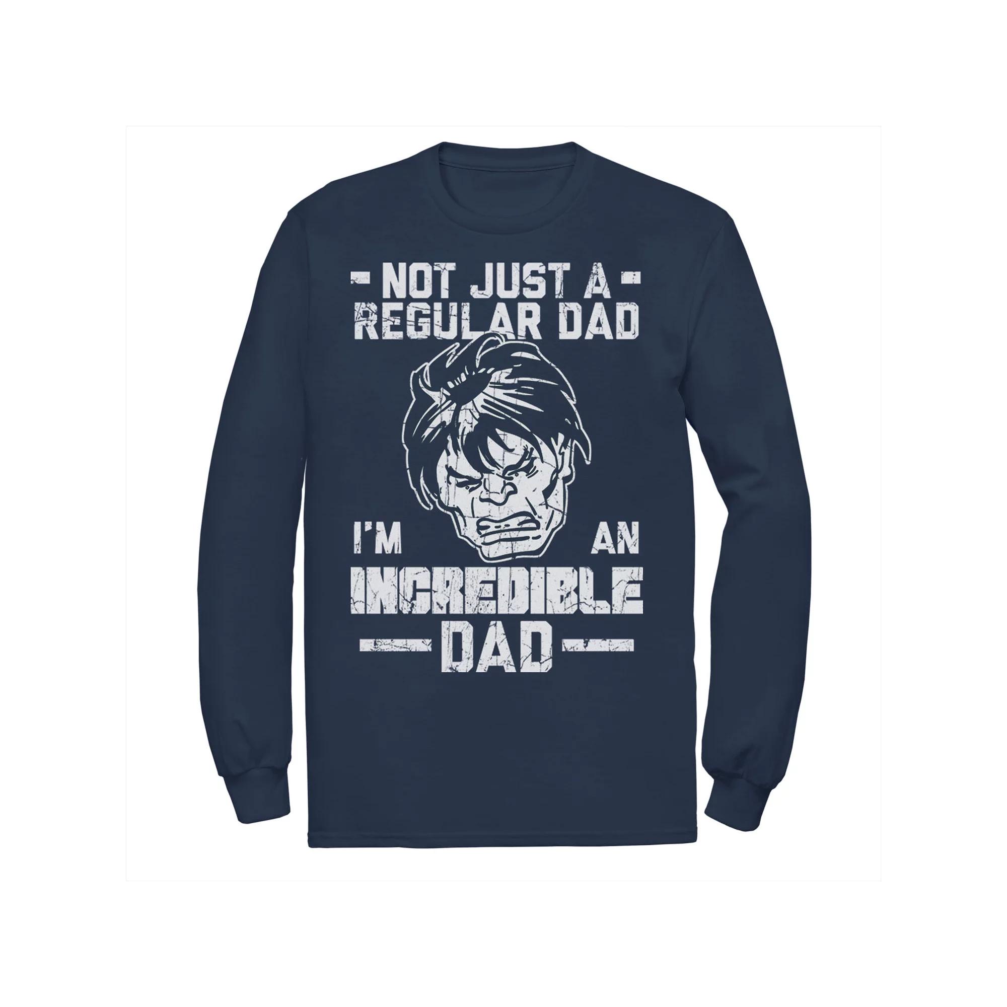 Mens Marvel Hulk Fathers Day Not Regular Dad Tee Blue Product Image