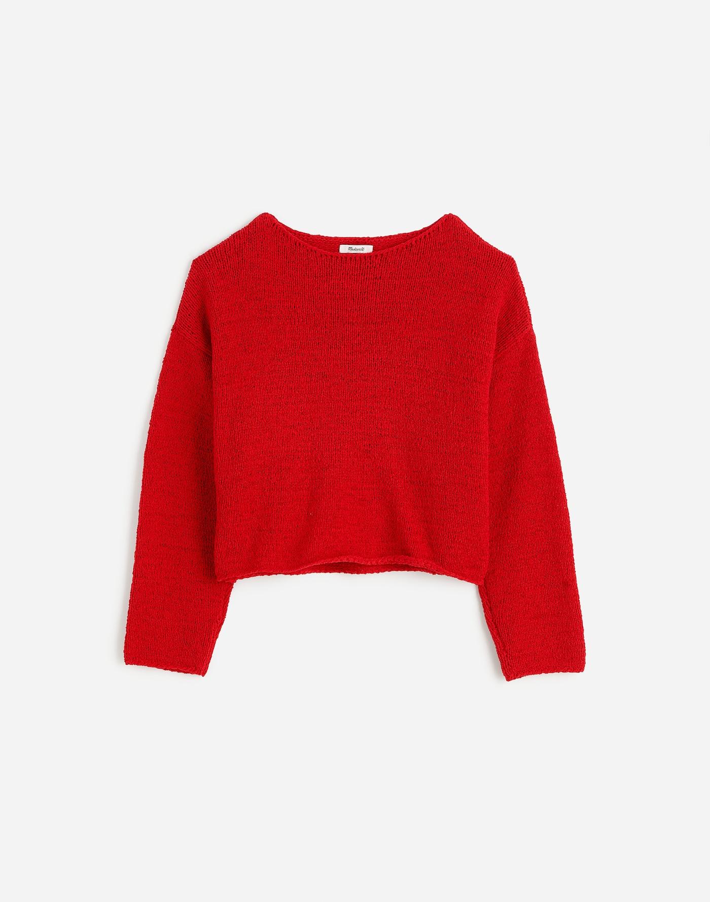 Boatneck Pullover Sweater Product Image