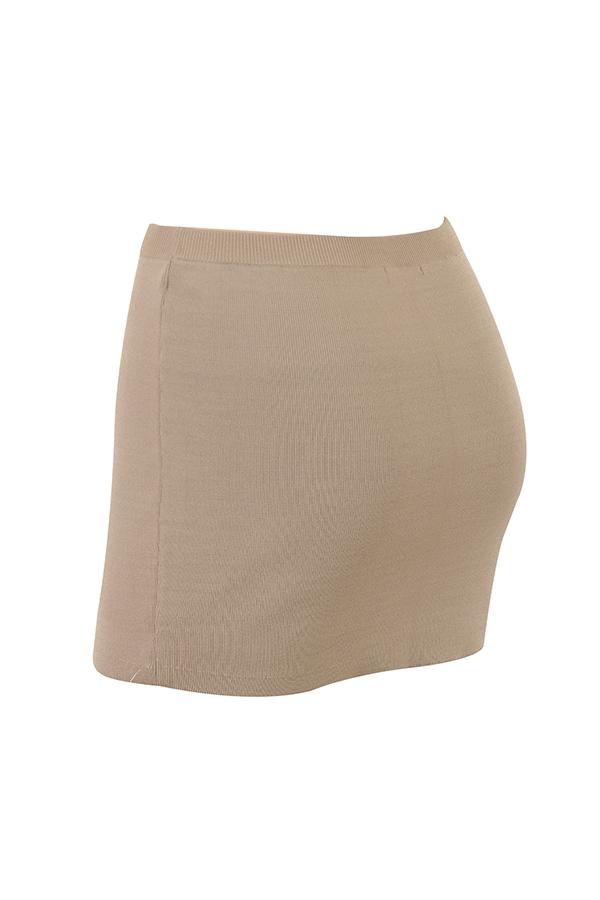Mariella  taupe knit mini skirt - sale Product Image