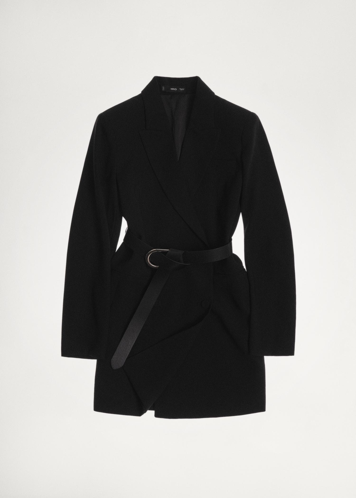 Belted blazer dress - Women | MANGO USA Product Image