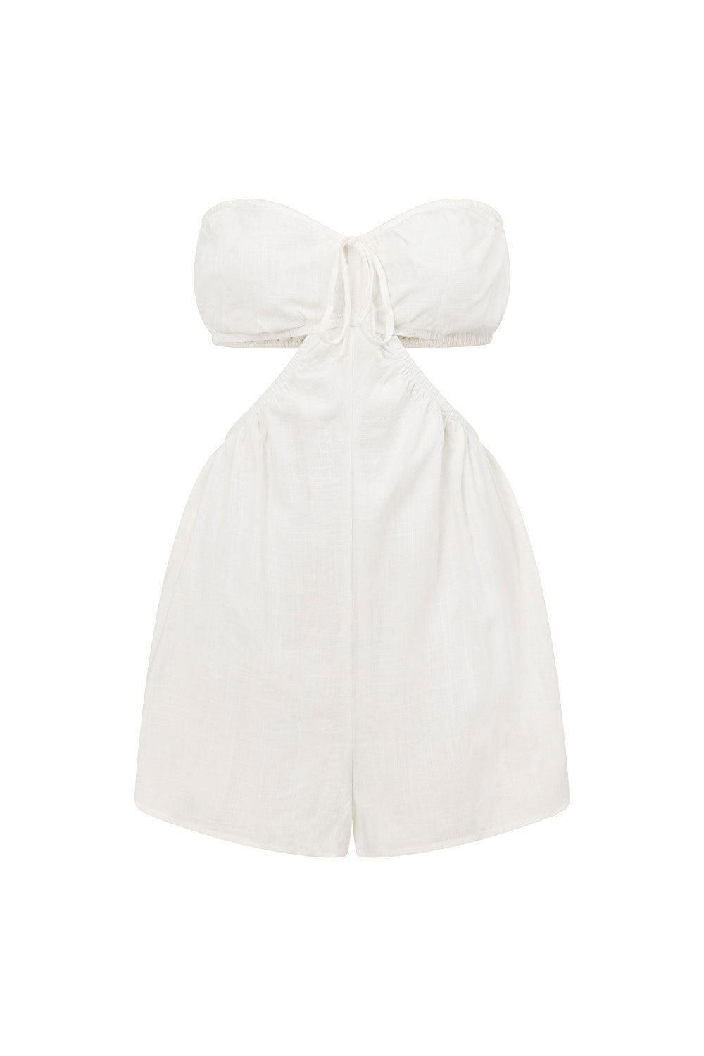 Ardelle Cutout Playsuit - White Product Image