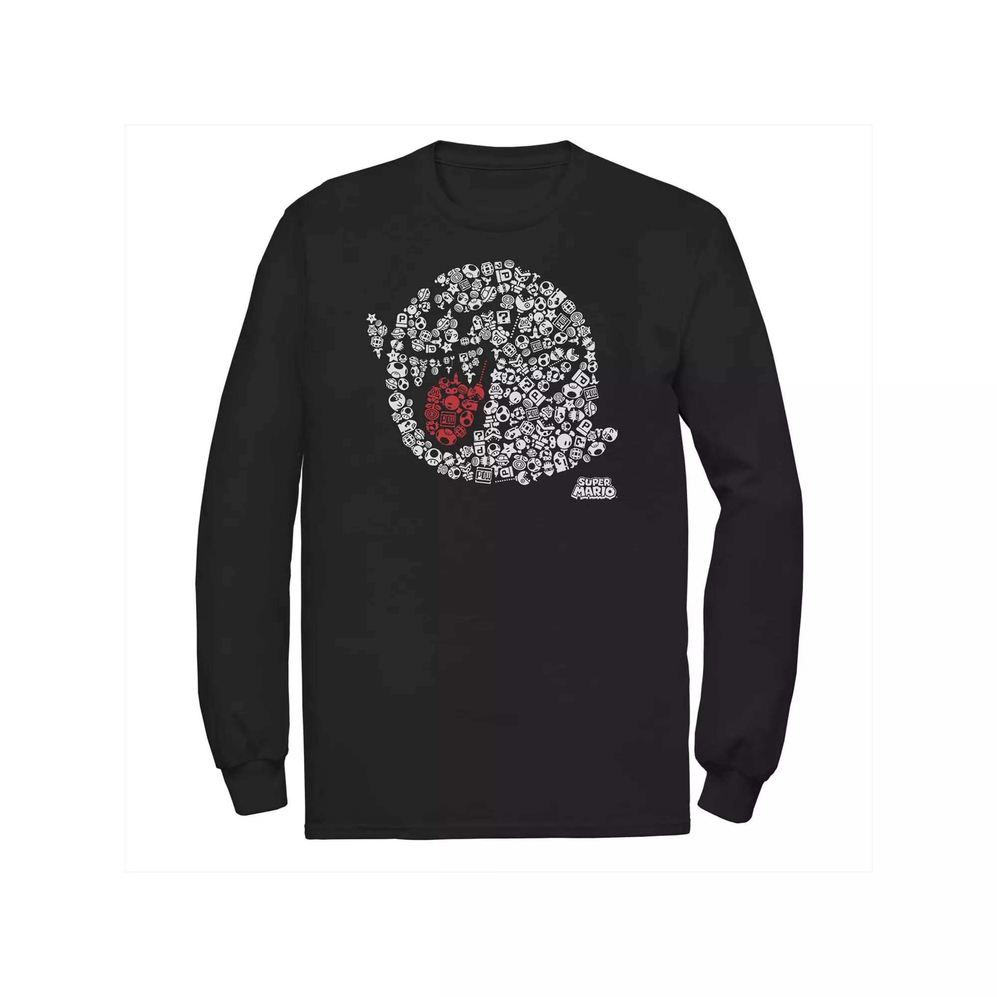 Big & Tall Nintendo Super Mario Boo! Icon Fill Tee, Men's,  Product Image