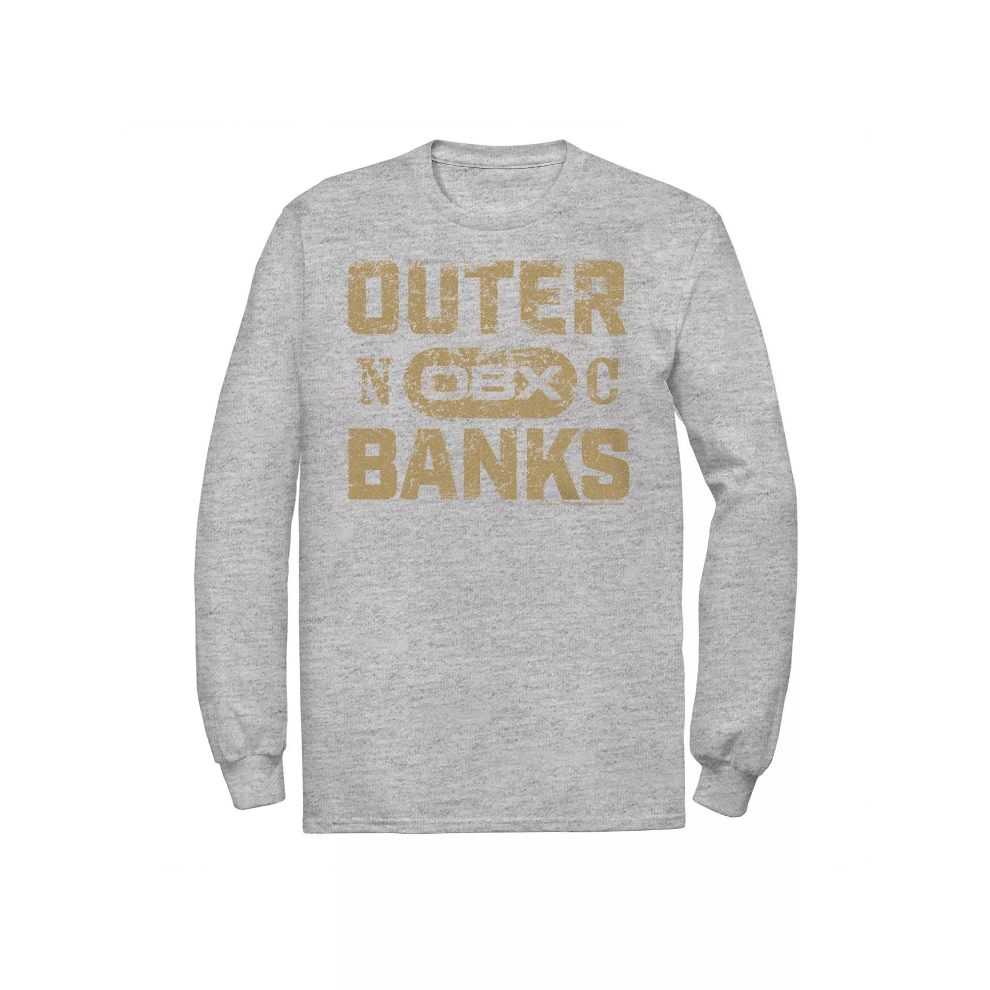 Big & Tall Outer Banks Gold Hue Distressed Logo Graphic Tee, Men's,  Product Image