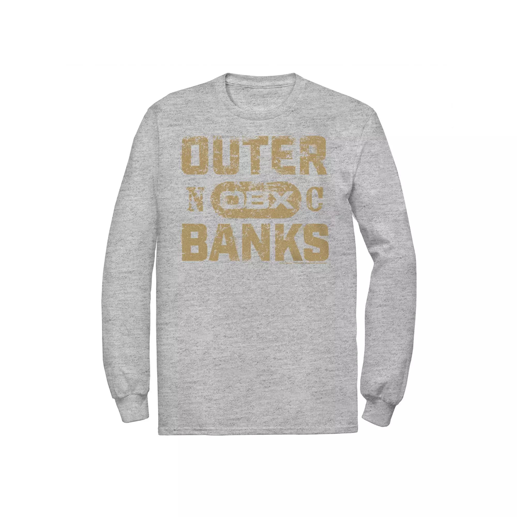 Big & Tall Outer Banks Gold Hue Distressed Logo Graphic Tee, Men's,  Product Image