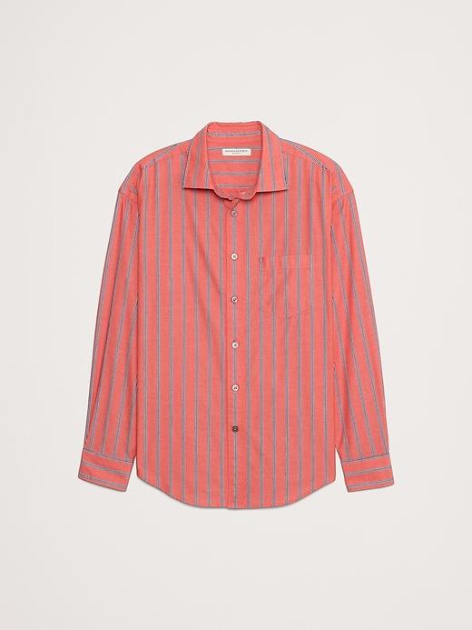 Relaxed-Fit Washed Cotton Poplin Shirt Product Image