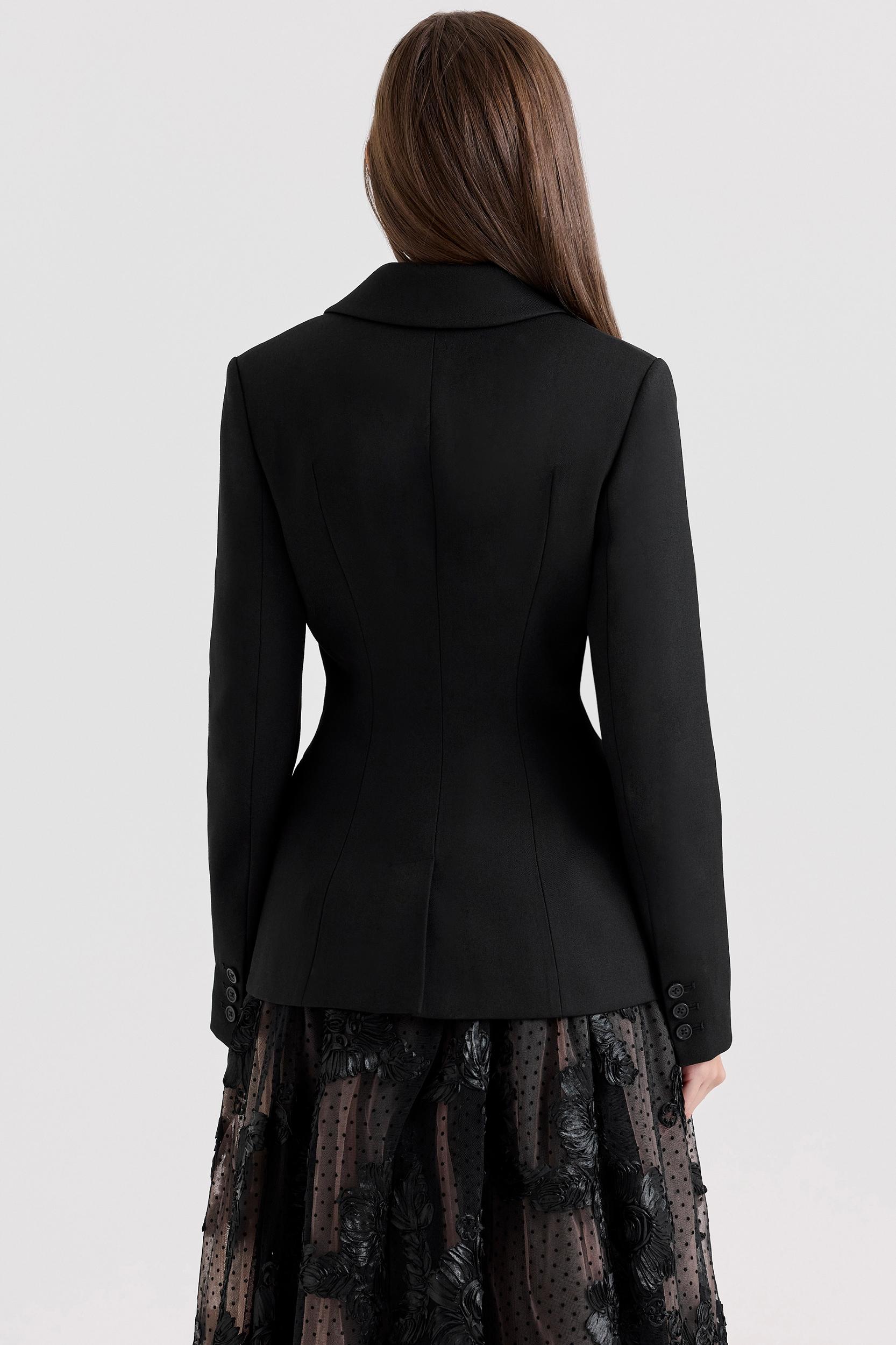 Aviva  black tailored hourglass jacket Product Image