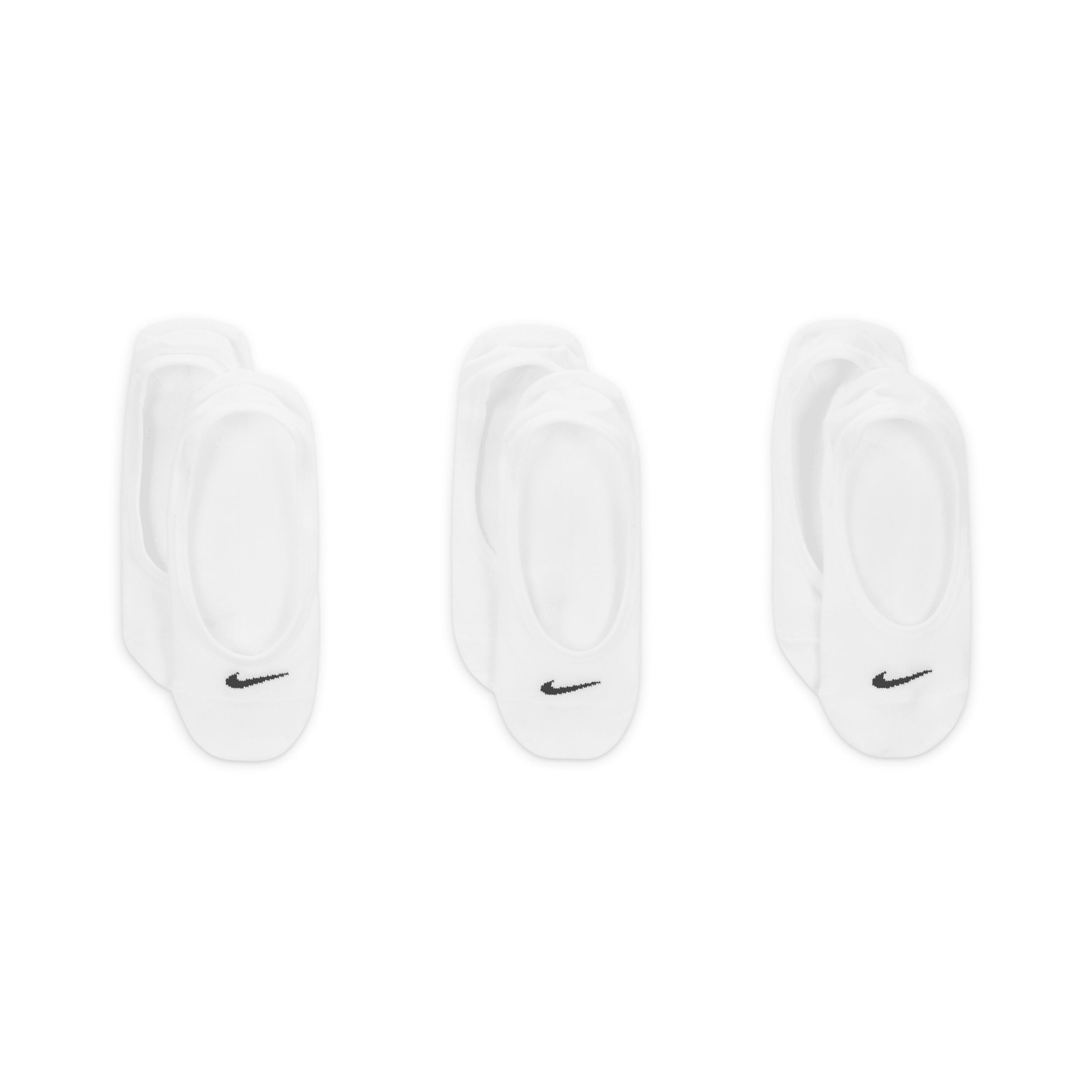 Nike Womens Everyday Lightweight Training Footie Socks (3 Pairs) | SX4863-101 Product Image