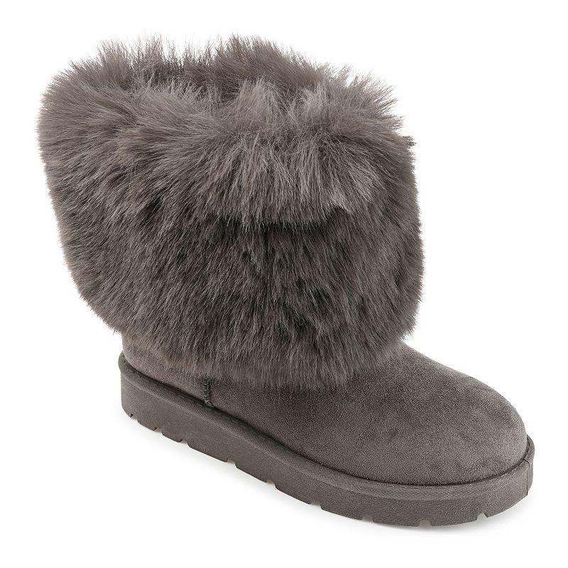 Journee Shanay Women's Faux-Fur Winter Boots,  Product Image