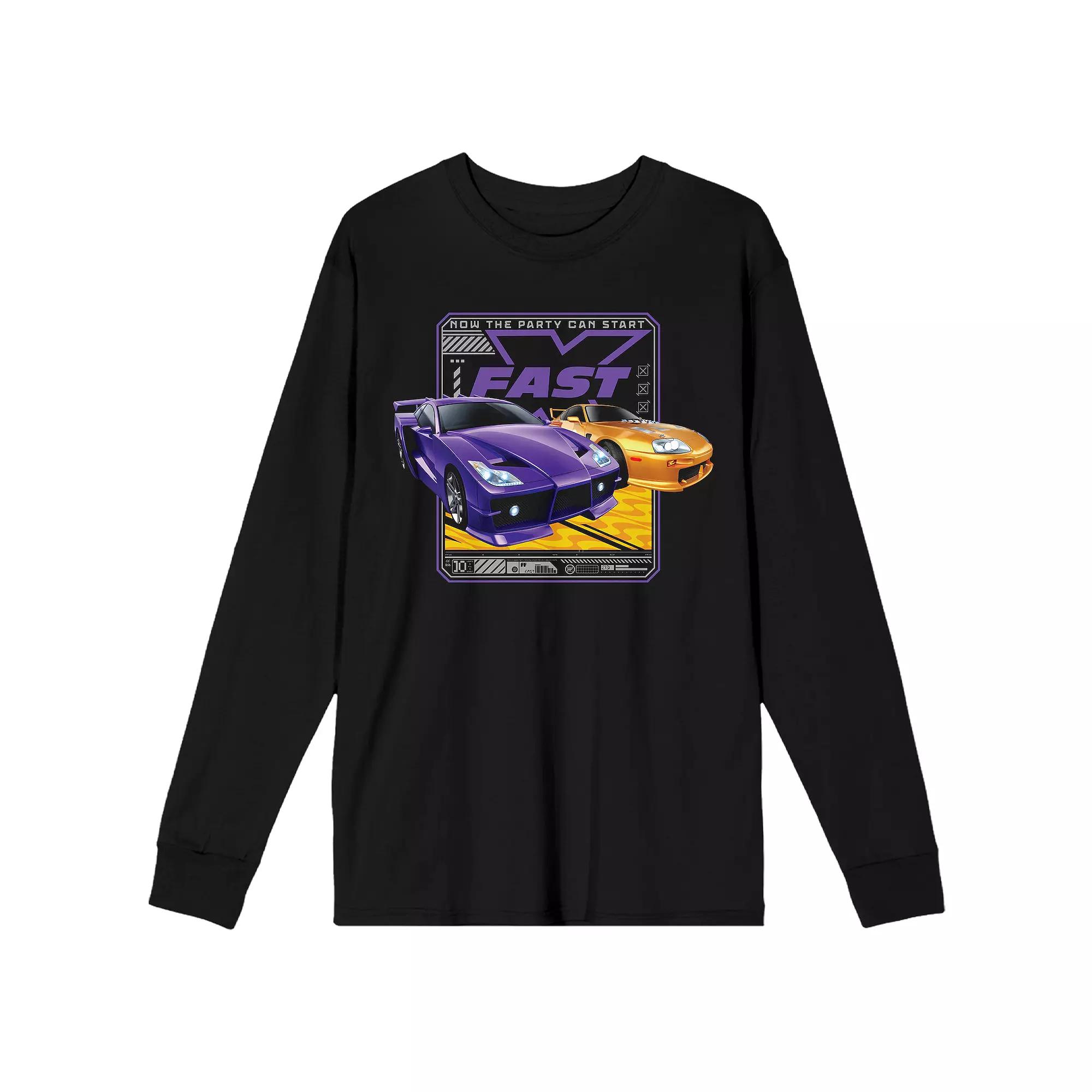 Men's Fast & Furious Now The Party Can Start Long Sleeve Graphic Tee,  Product Image