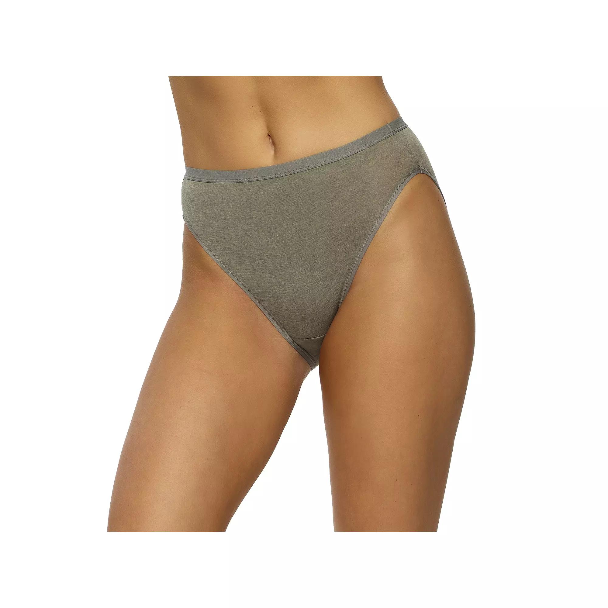 Women's Jezebel Hi-Leg Panty 670121, Size: Medium, Grey Sat Product Image