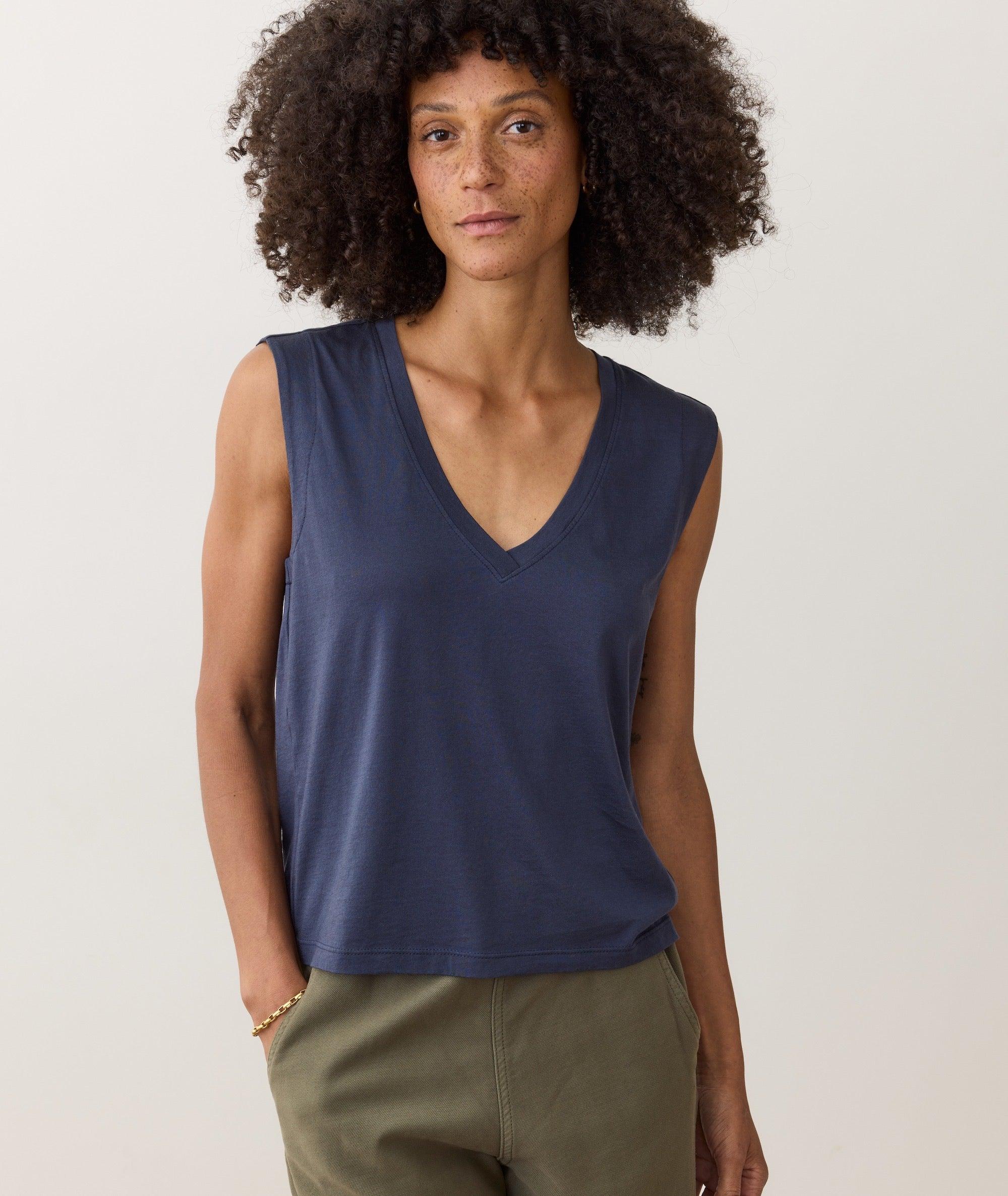 Pima Tissue V-Neck Tank Product Image