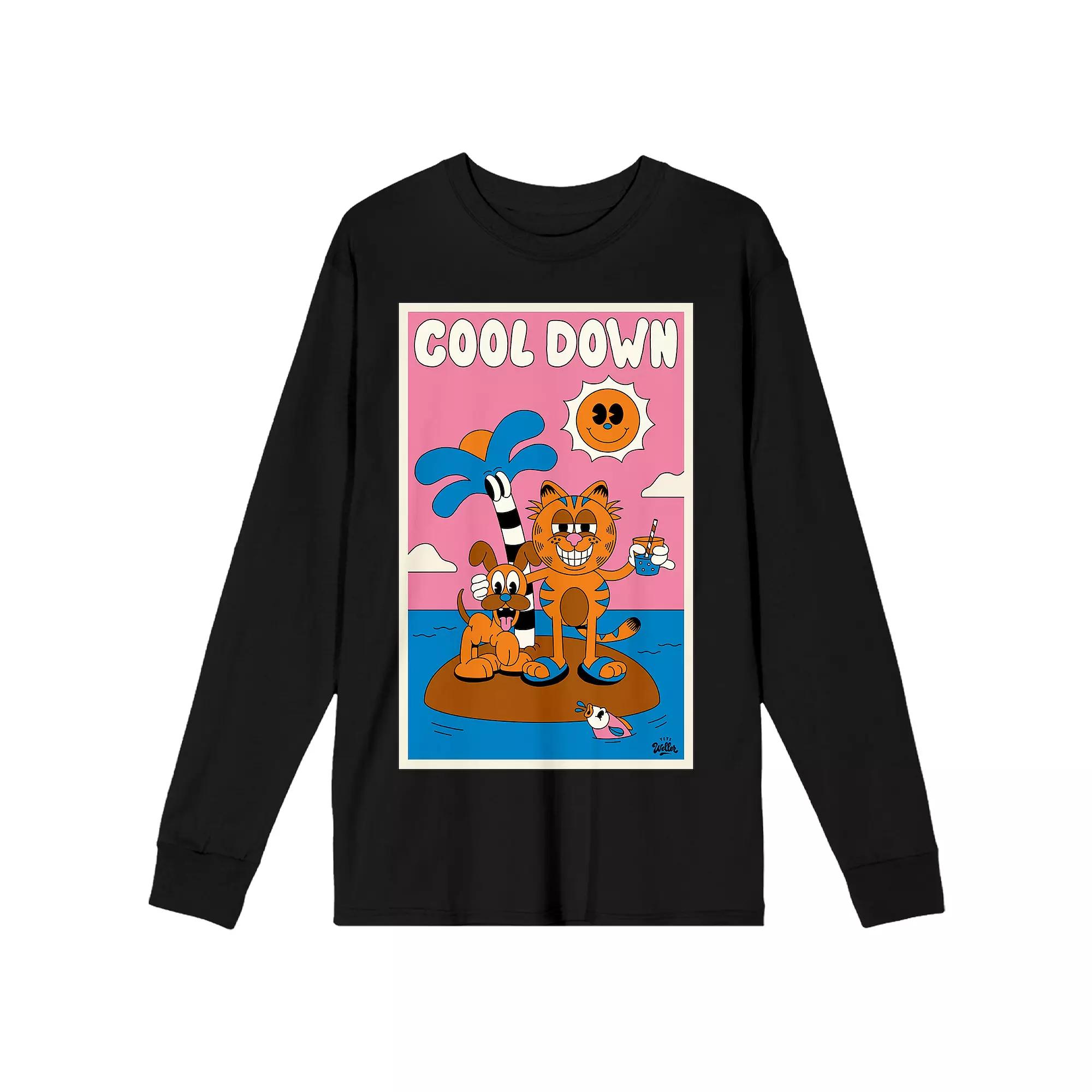 Men's Garfield Cool Down Long Sleeve Tee,  Product Image