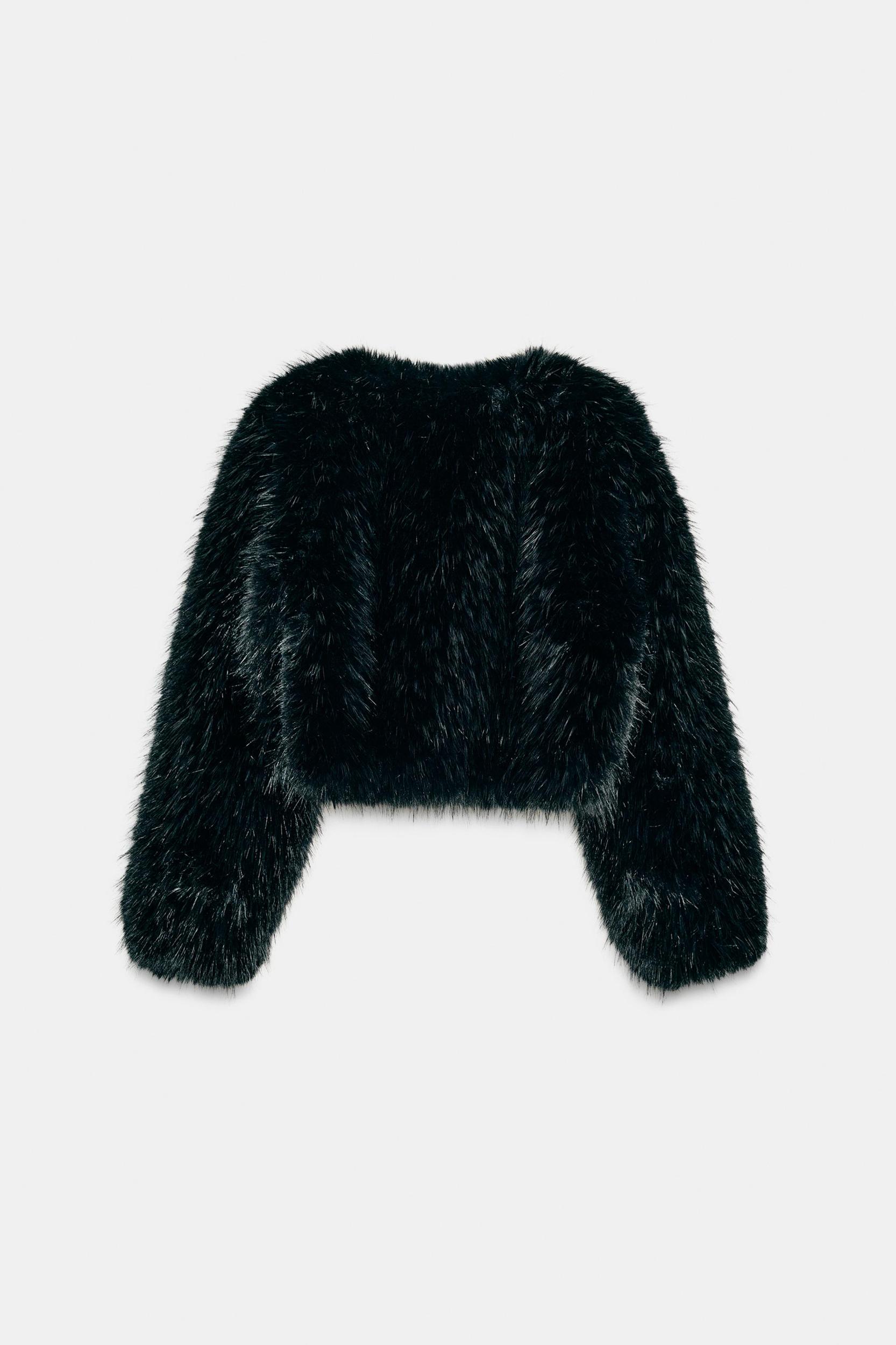 ZW COLLECTION SHORT FAUX FUR COAT Product Image