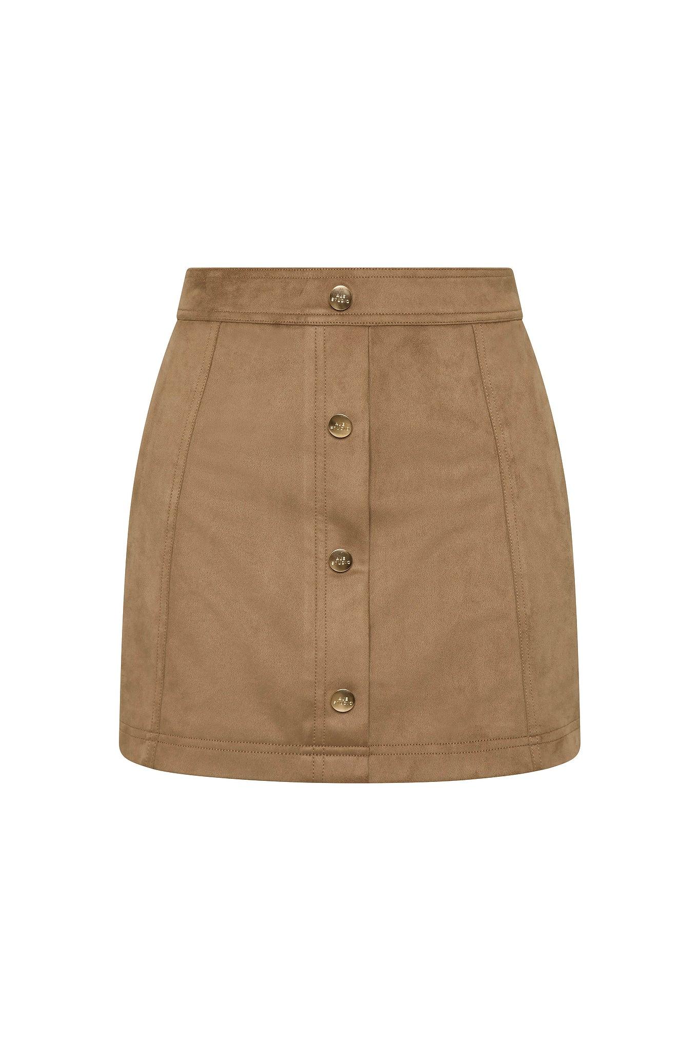 Calyx Vegan Suede Skirt Product Image