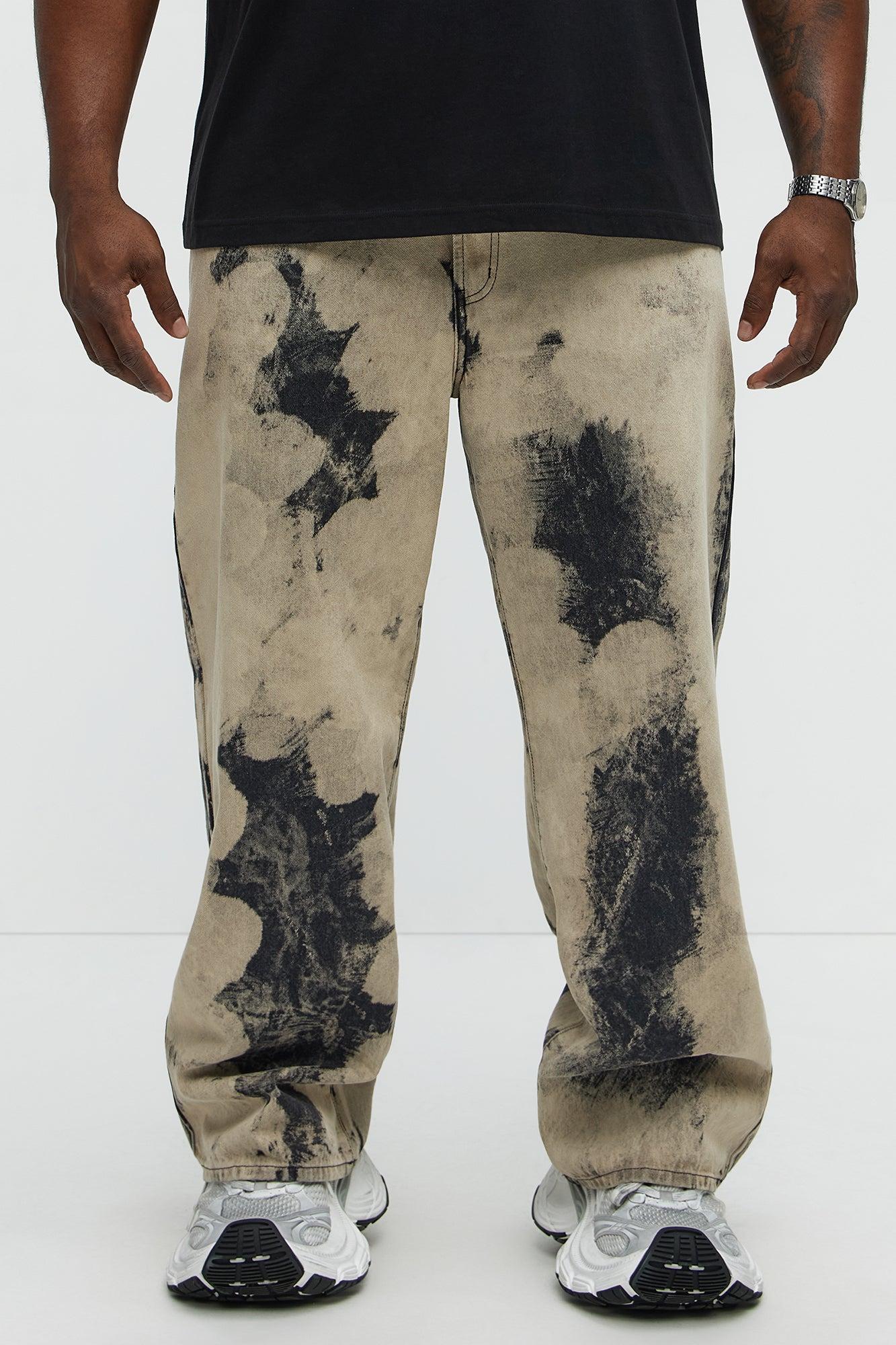 Shadow Fade Baggy Jeans - Grey/Smoke Product Image