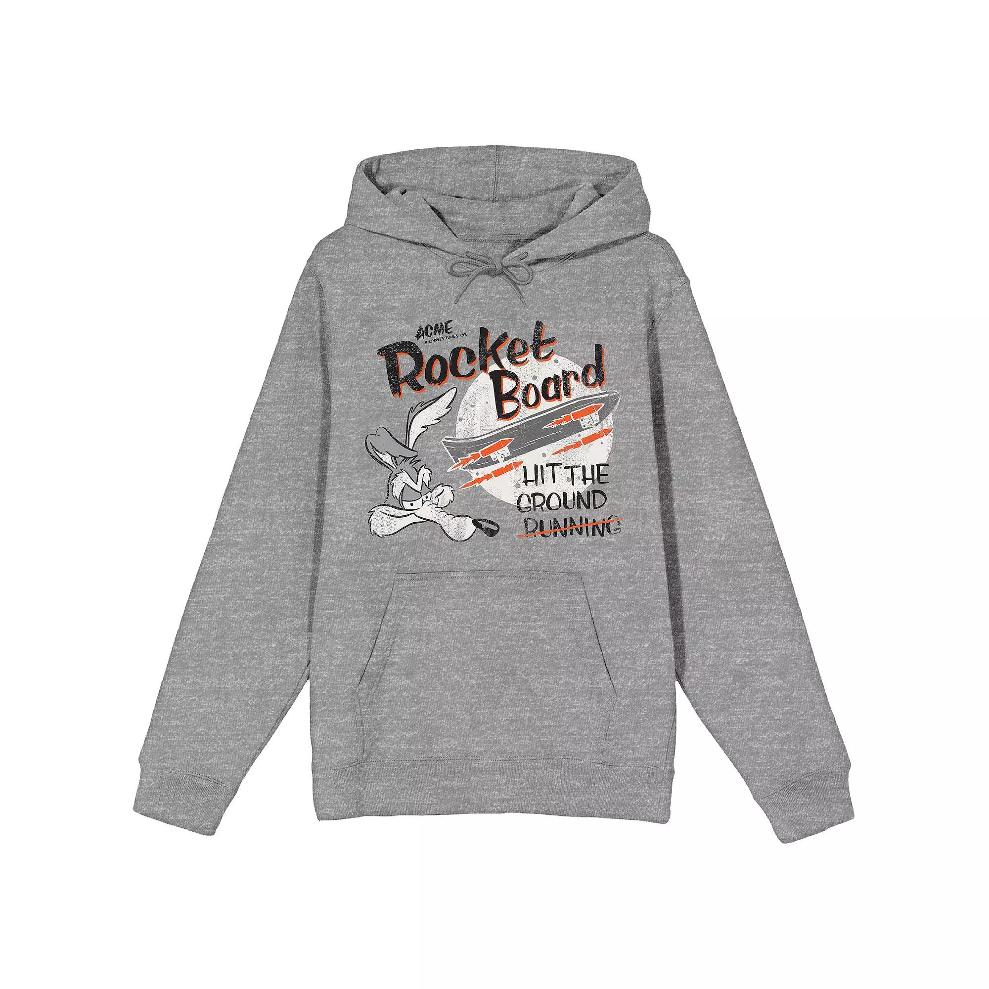 Men's Looney Tunes Wile E. Coyote Hooded Sweatshirt,  Product Image