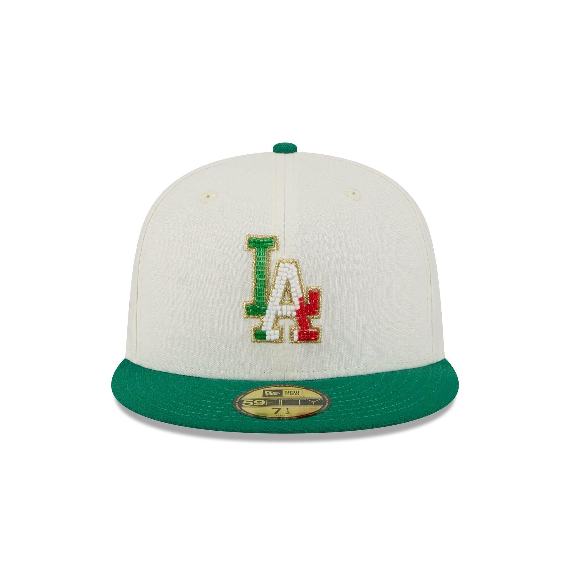 Los Angeles Dodgers Beaded Linen 59FIFTY Fitted Hat Male Product Image