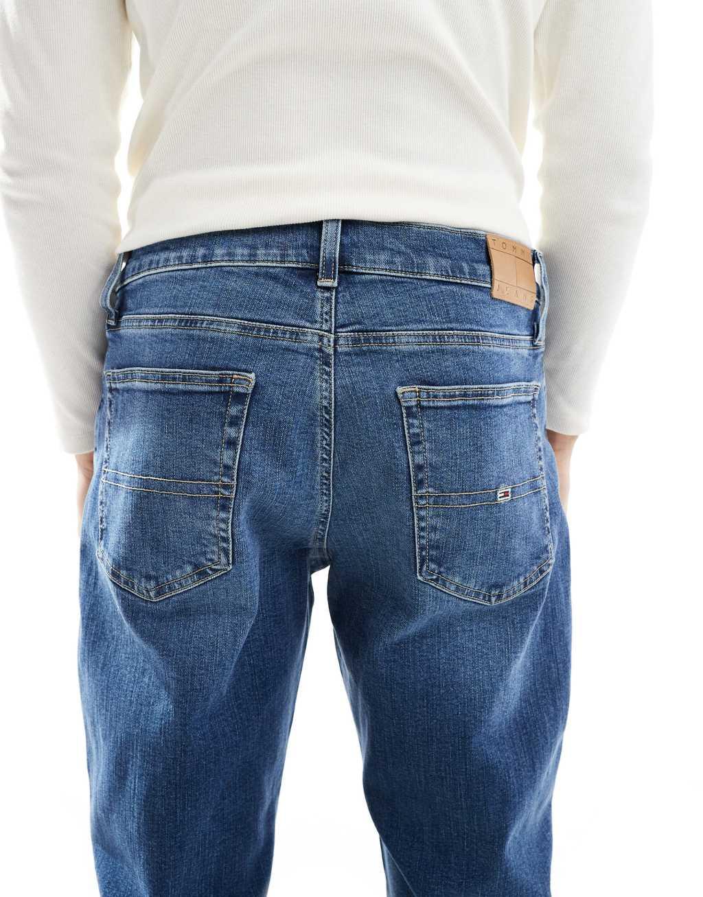 Tommy Jeans Ryan regular straight jeans in mid wash Product Image