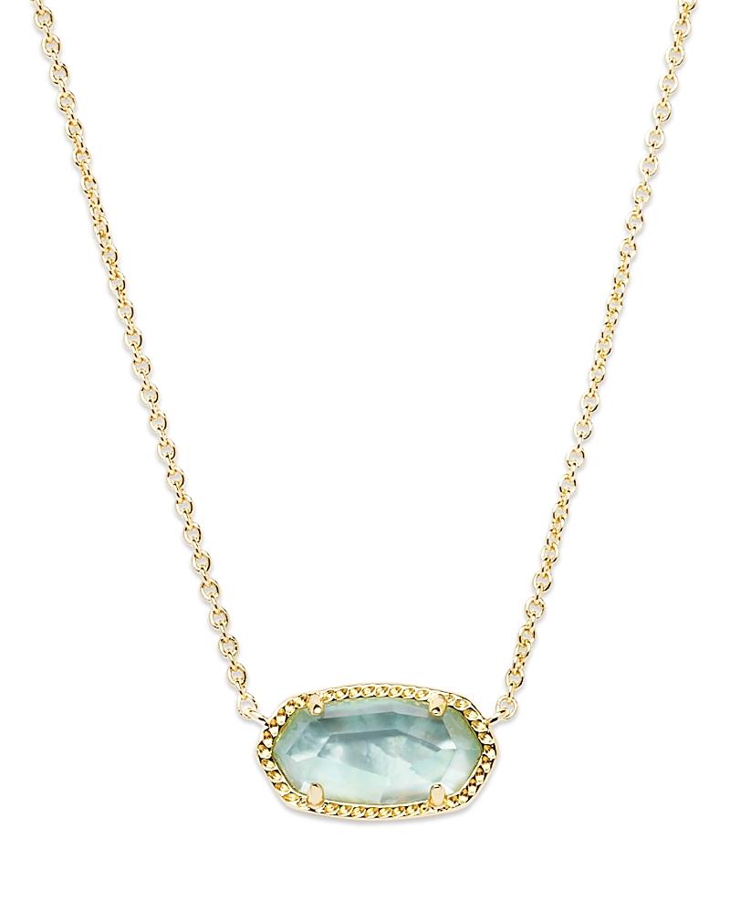 Kendra Scott Elisa Silver Pendant Necklace in Ivory Mother-of-Pearl | Mother Of Pearl/Metal Rhodium Product Image