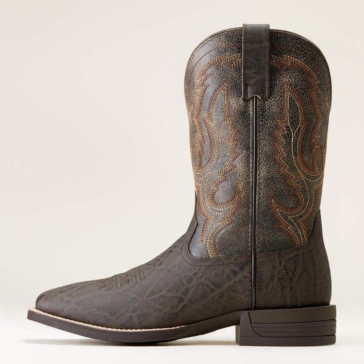 SALE Ariat® Men's Steadfast Chocolate Elephant Print Boots Size 8EE Product Image