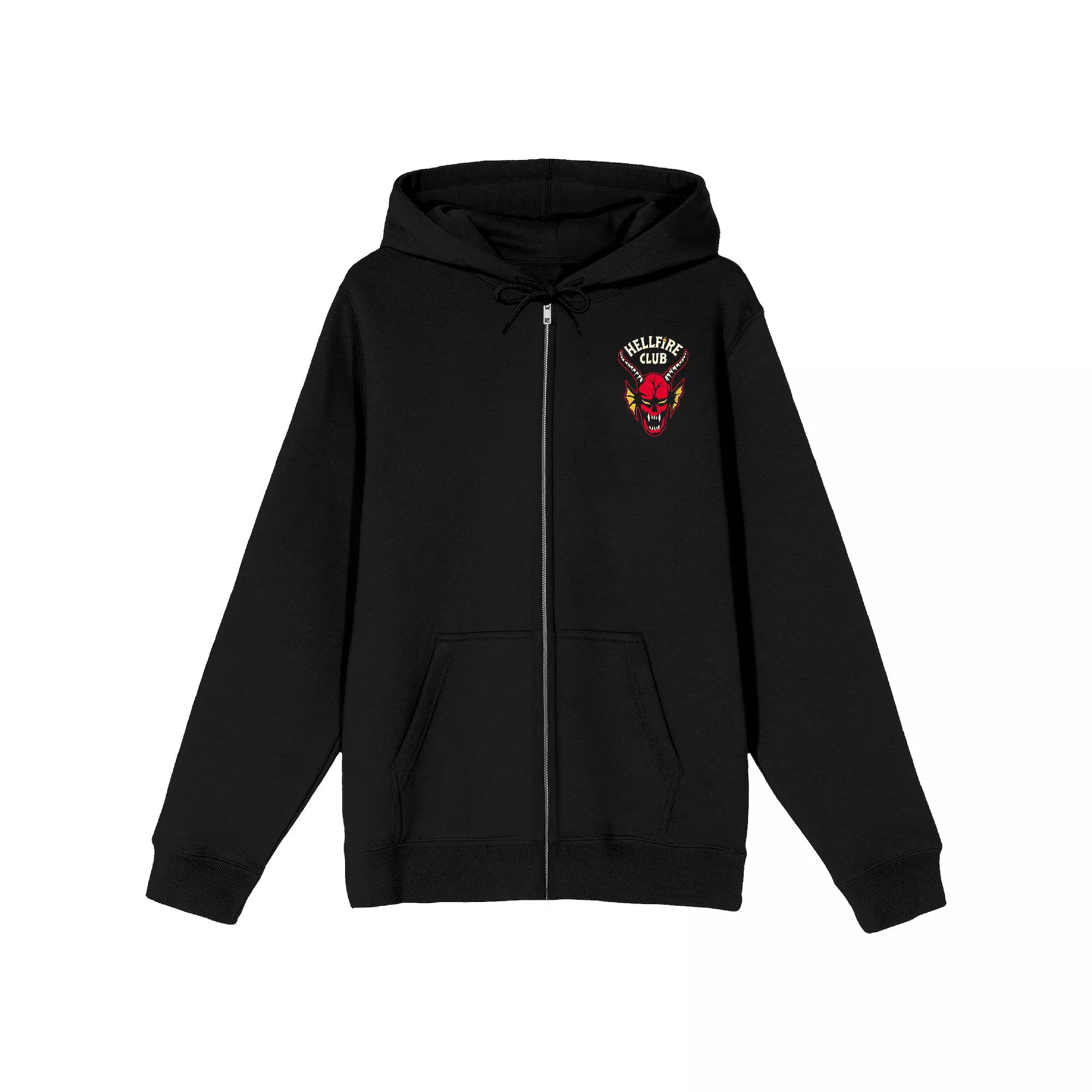 Men's Stranger Things Hellfire Club Dice Graphic Hoodie, Size: Medium, Black Product Image