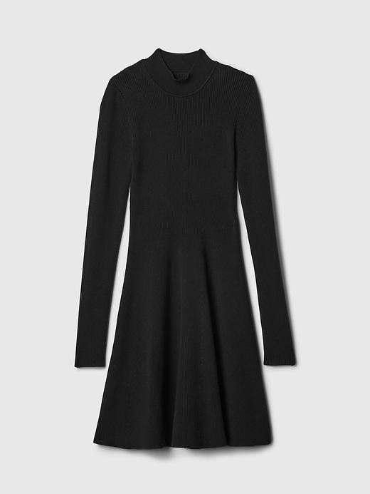 Mockneck Rib Mini Sweater Dress Product Image