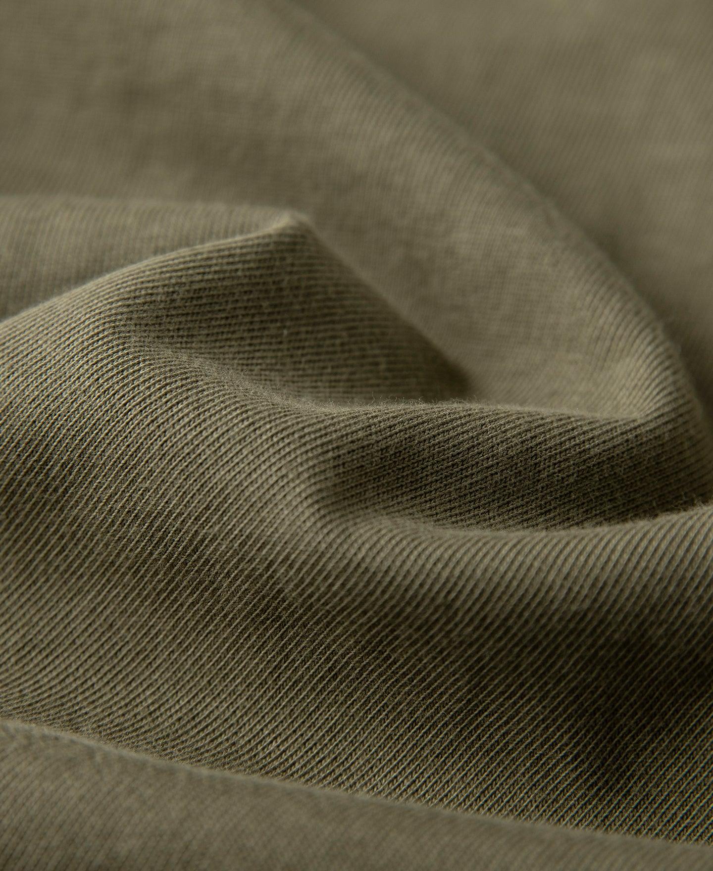 Vintage Short Sleeve Henley T-Shirt - Olive Product Image